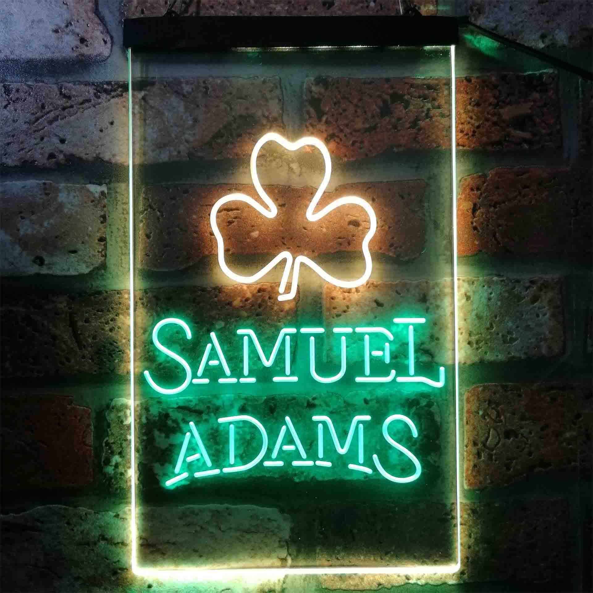 Samuel Adam Shamrock Neon LED Sign