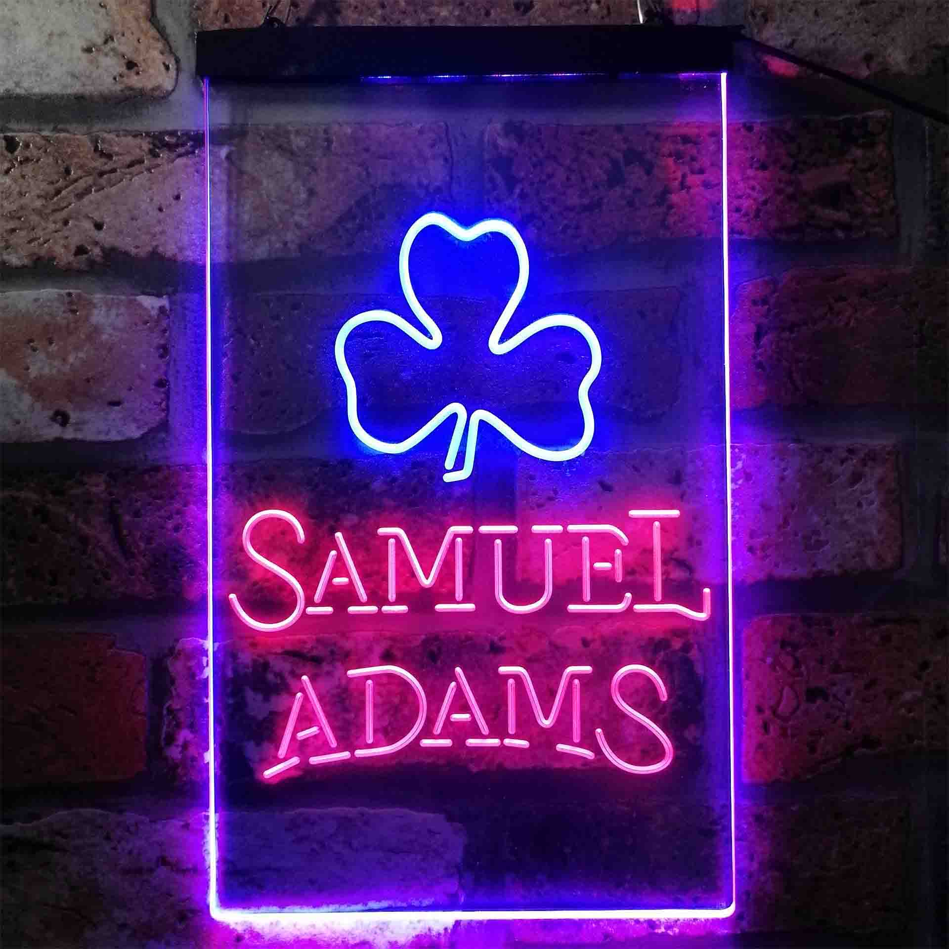 Samuel Adam Shamrock Neon LED Sign