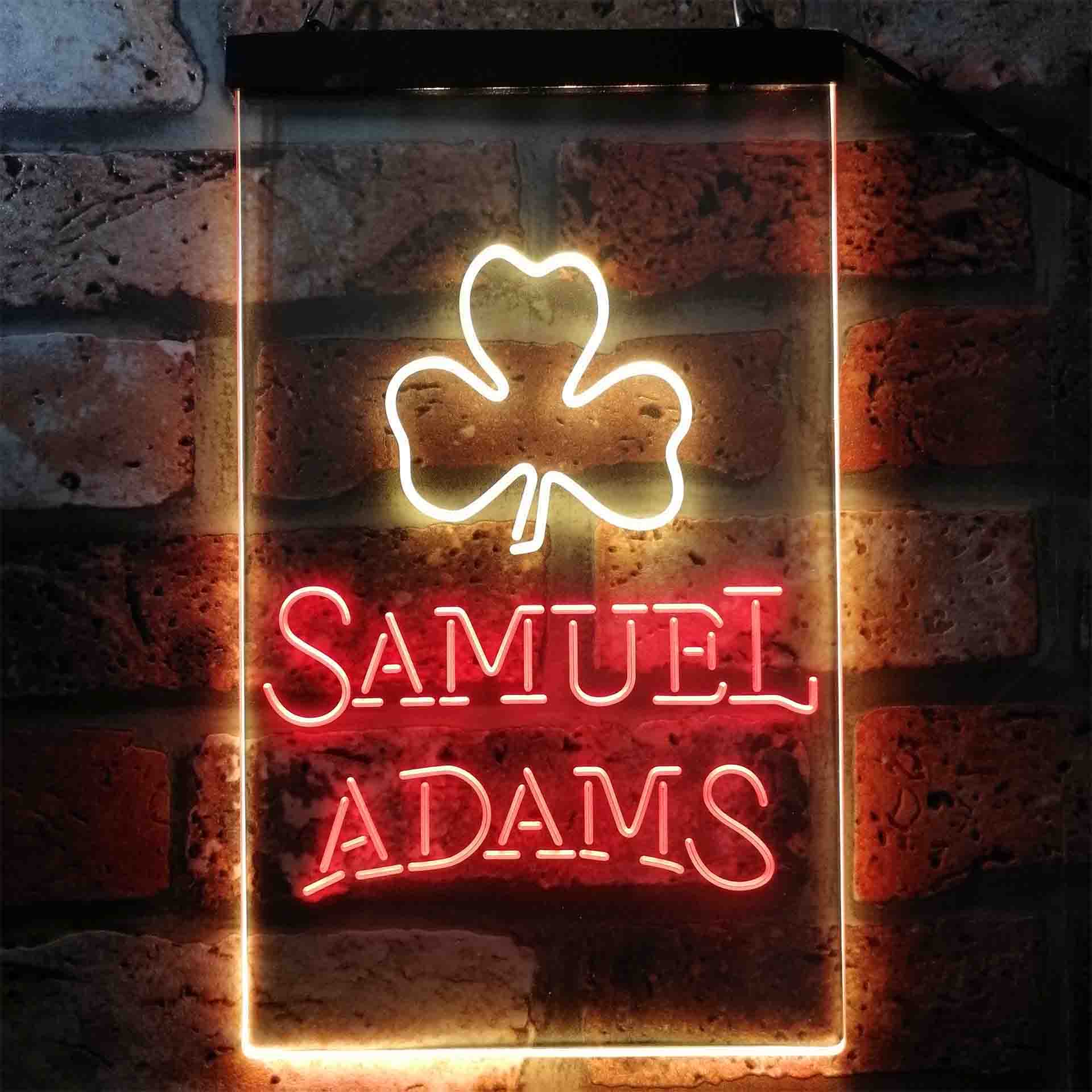 Samuel Adam Shamrock Neon LED Sign