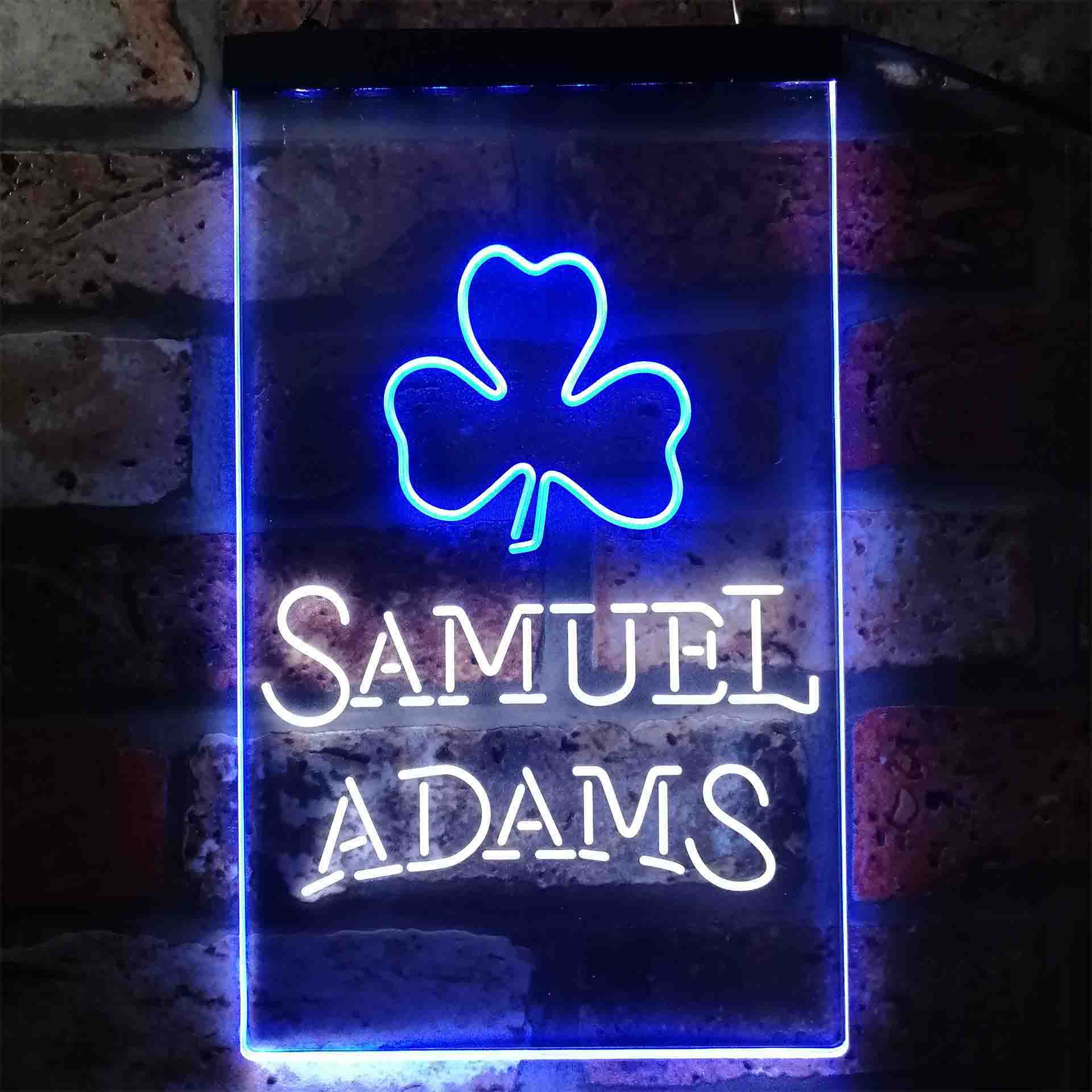 Samuel Adam Shamrock Neon LED Sign