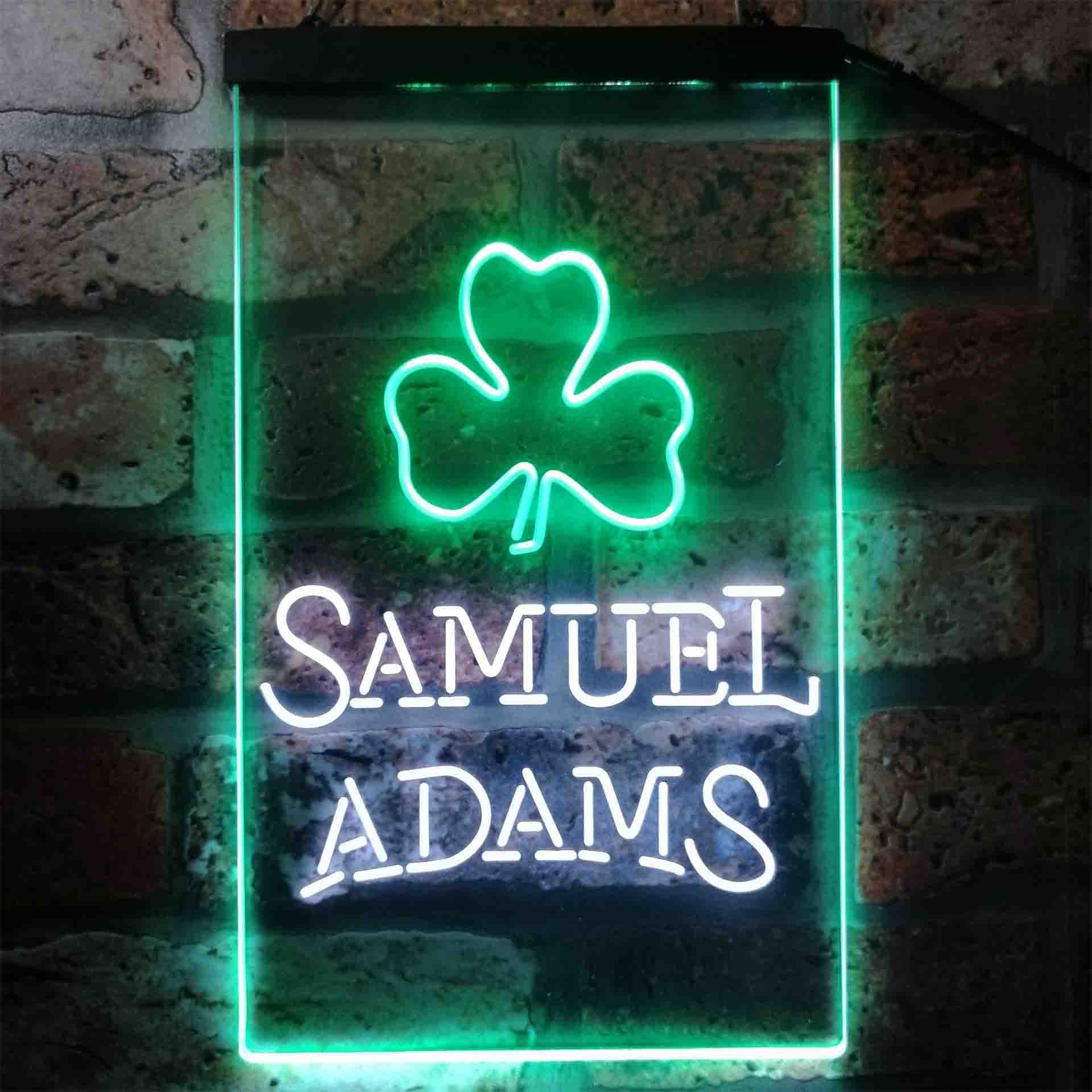 Samuel Adam Shamrock Neon LED Sign