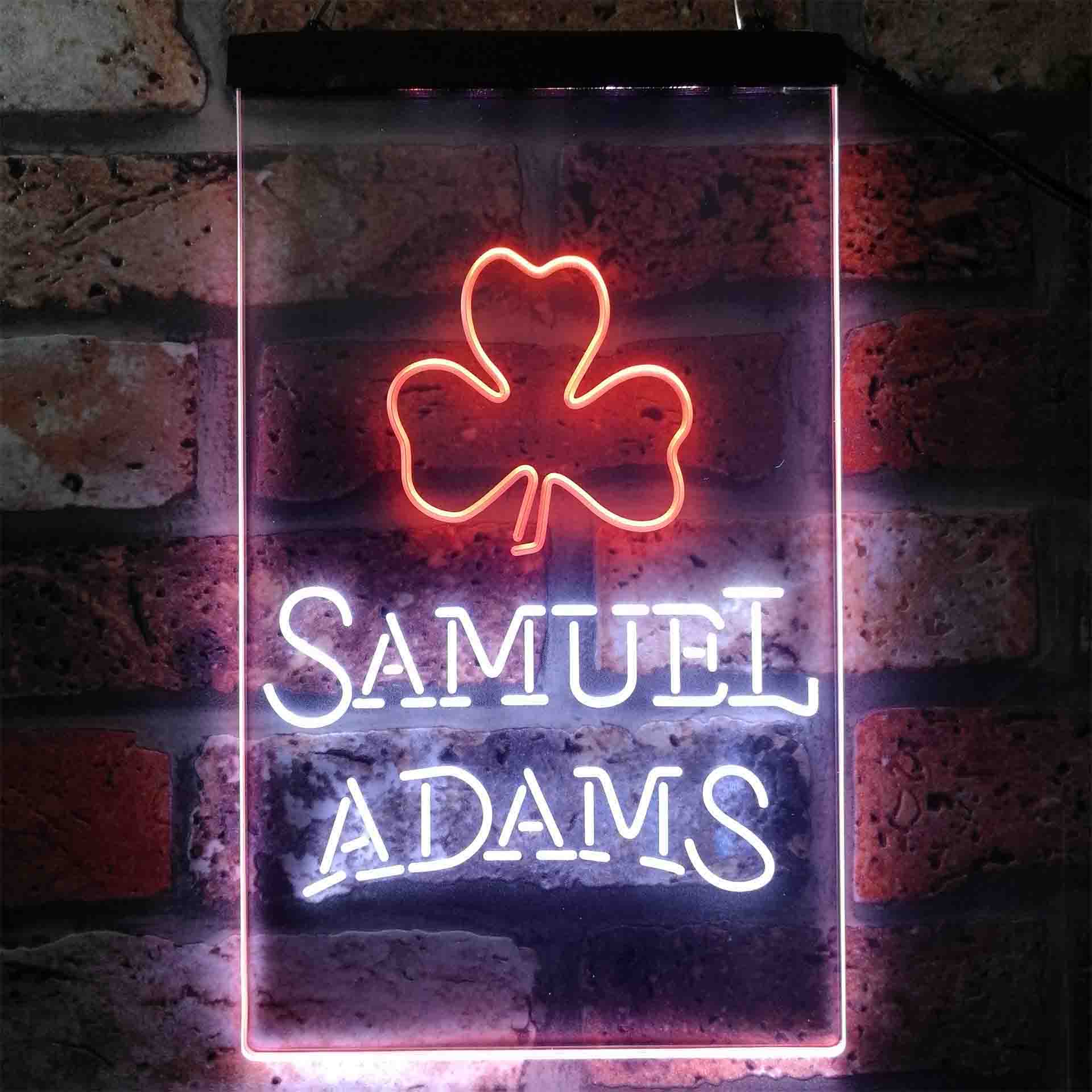 Samuel Adam Shamrock Neon LED Sign