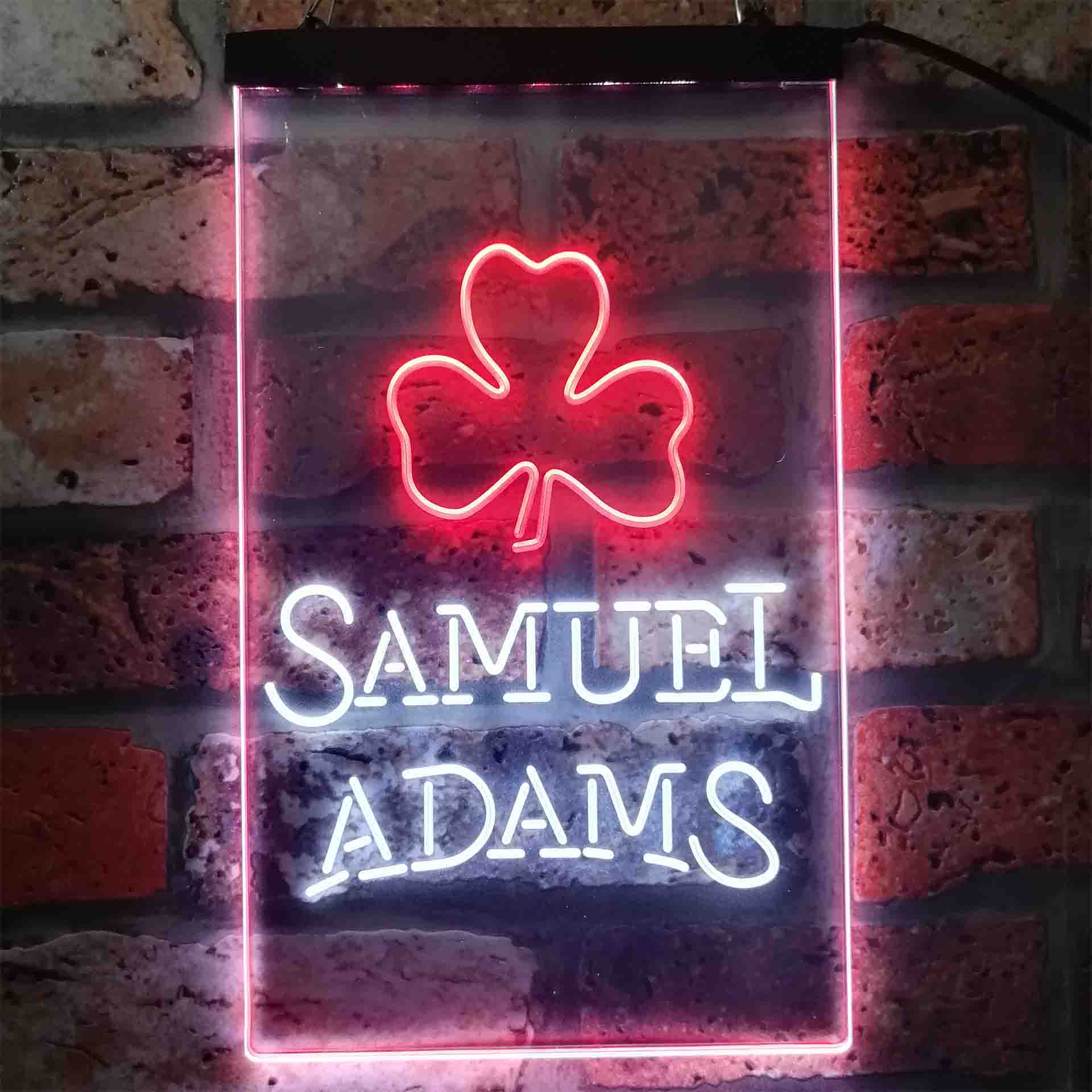 Samuel Adam Shamrock Neon LED Sign