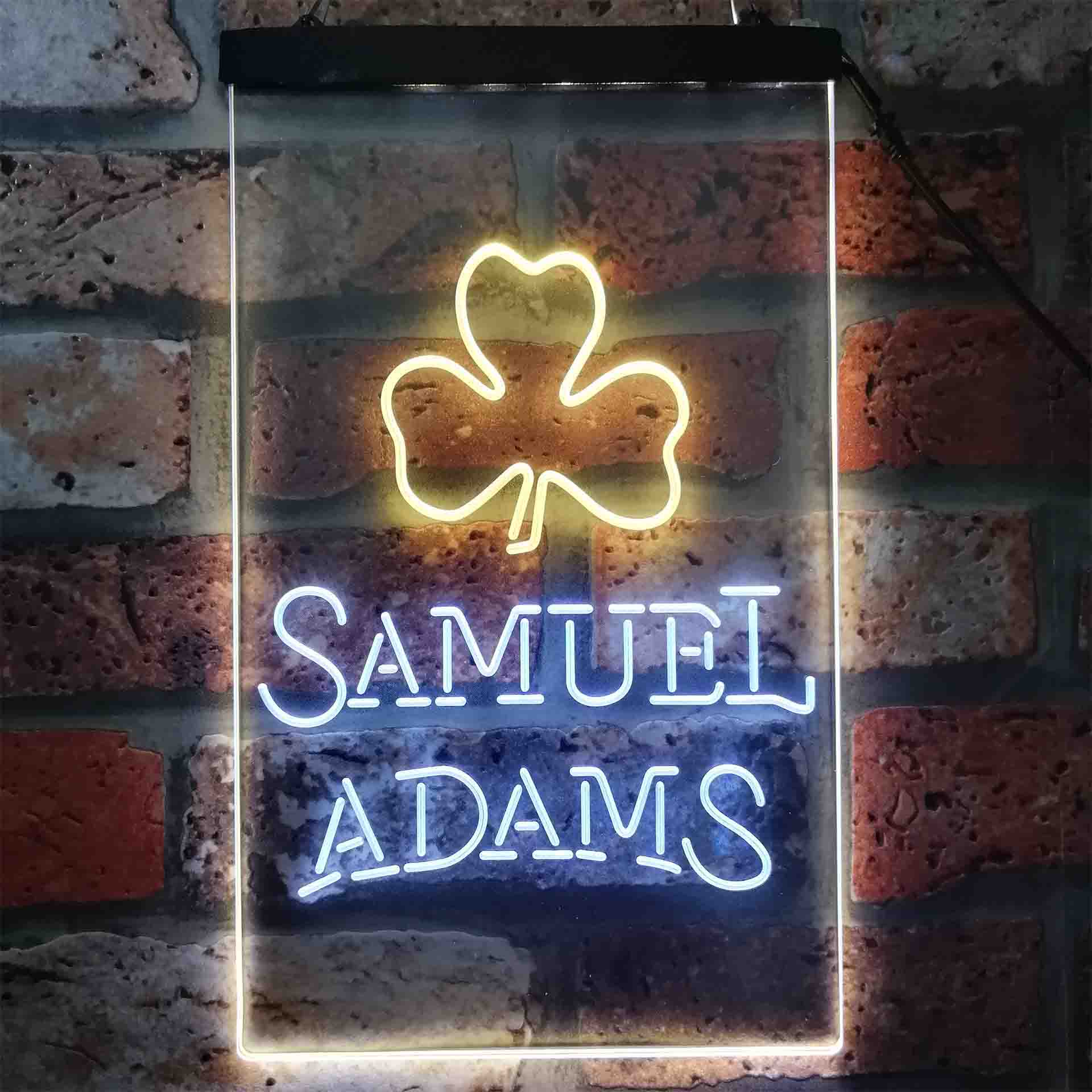 Samuel Adam Shamrock Neon LED Sign