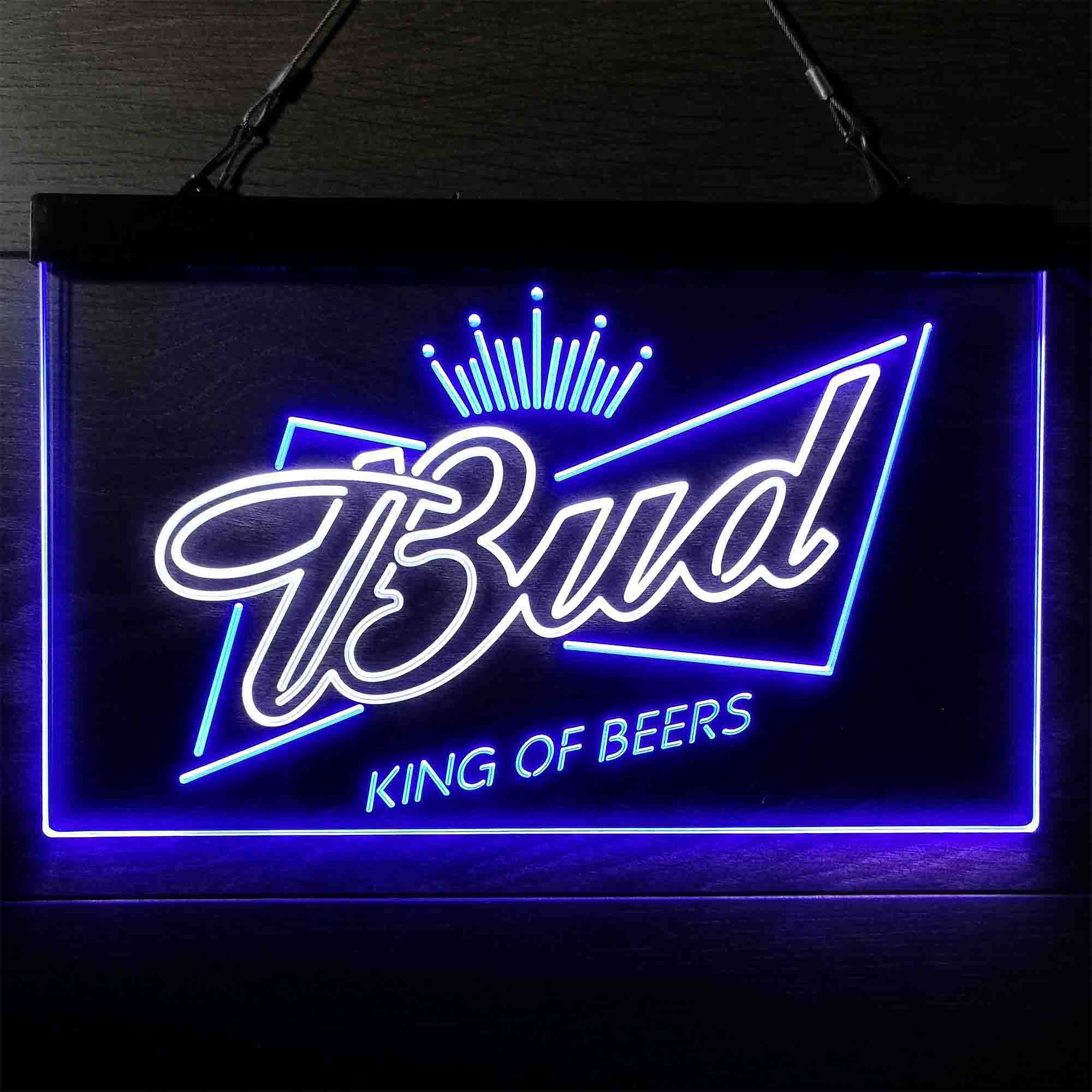 Bud King of Beer Crown Neon LED Sign