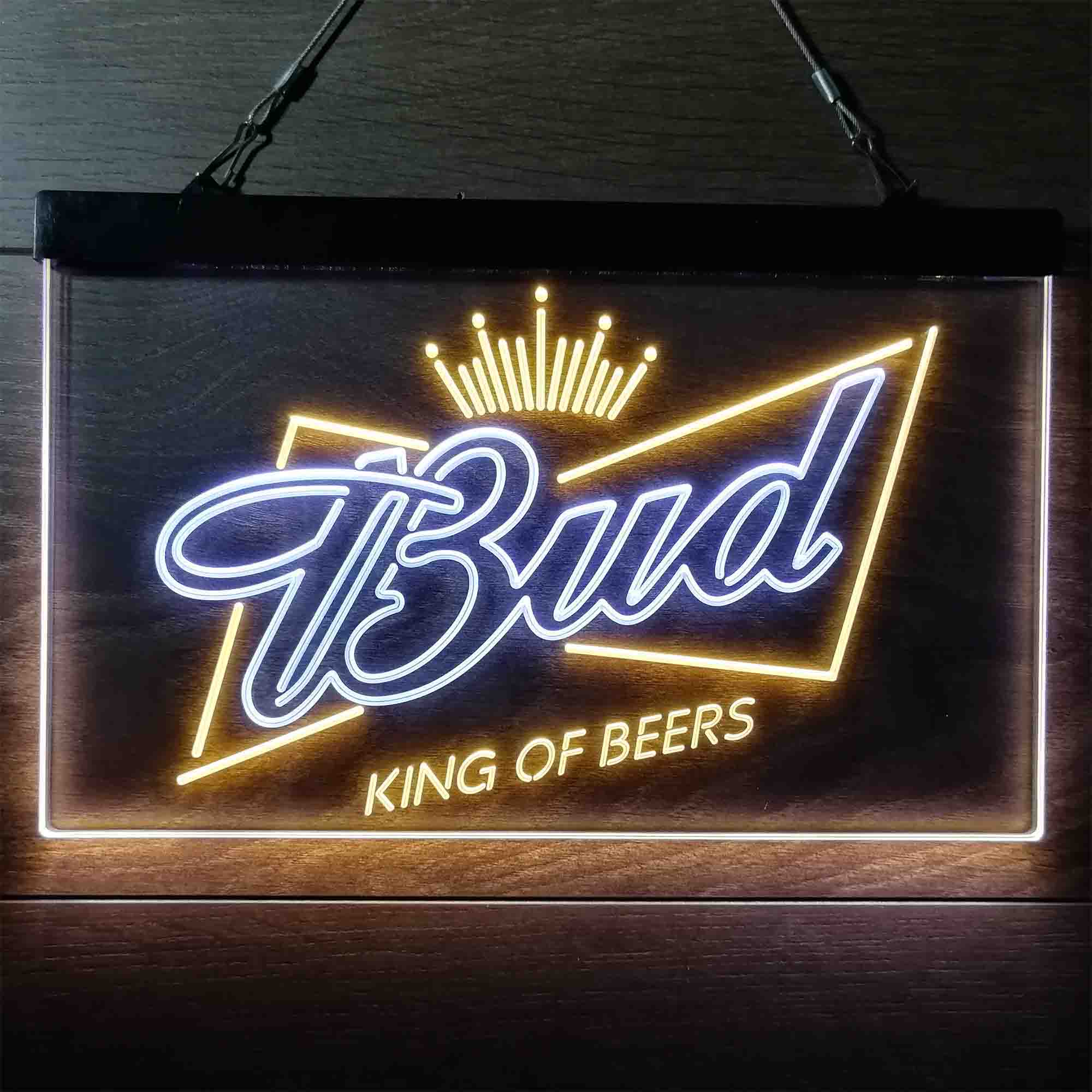 Bud King of Beer Crown Neon LED Sign