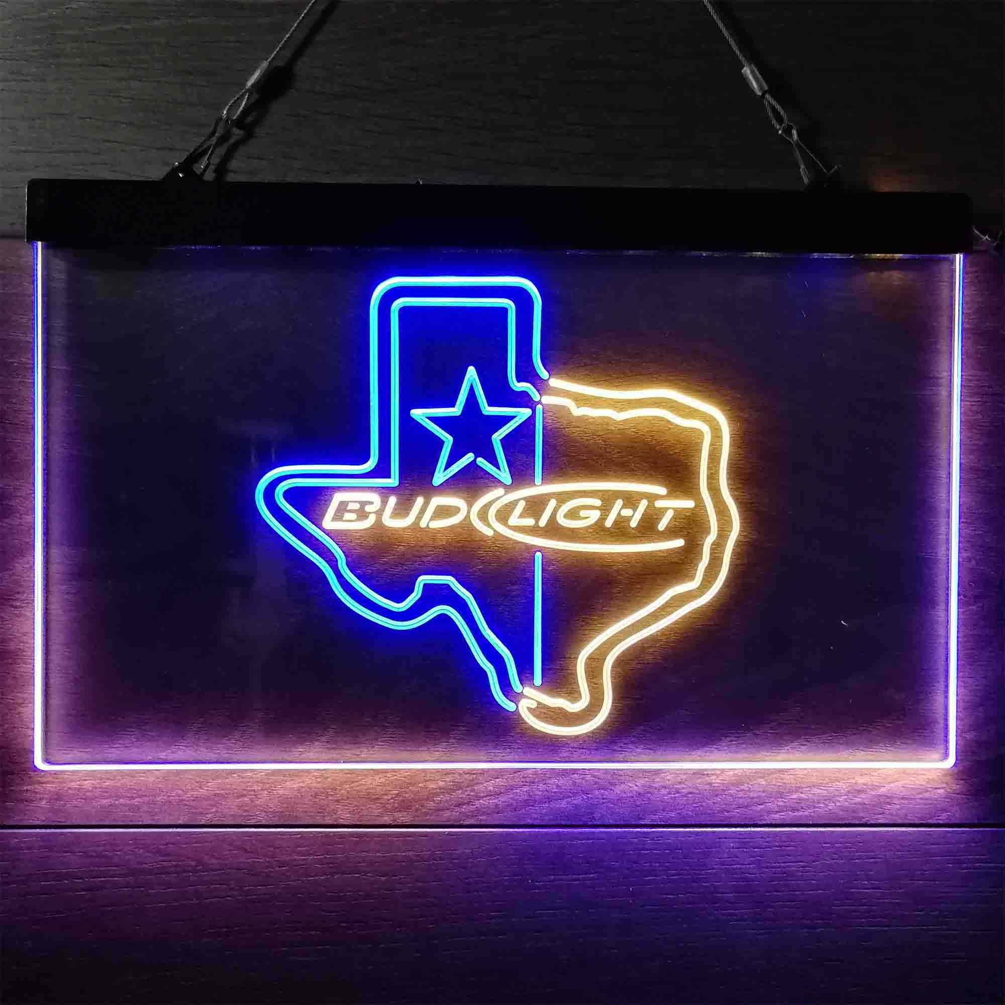 Bud Light Star Neon LED Sign