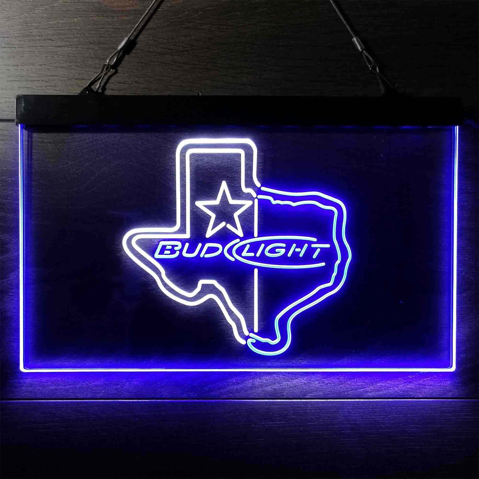 Bud Light Star Neon LED Sign