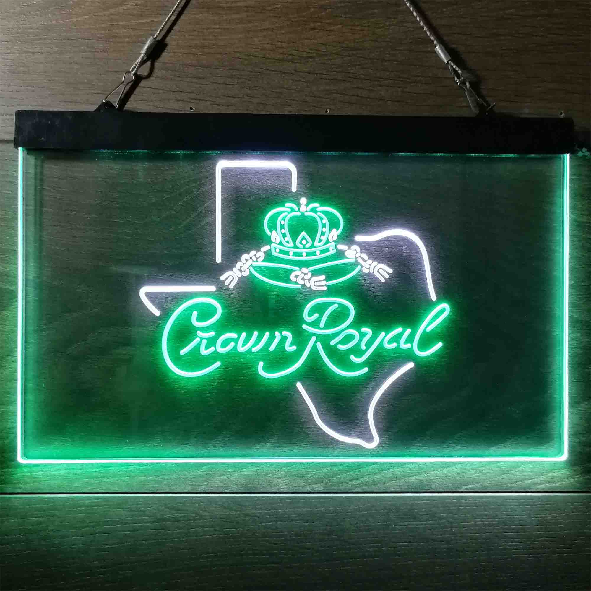 Crown Royal Texas Star Neon LED Sign