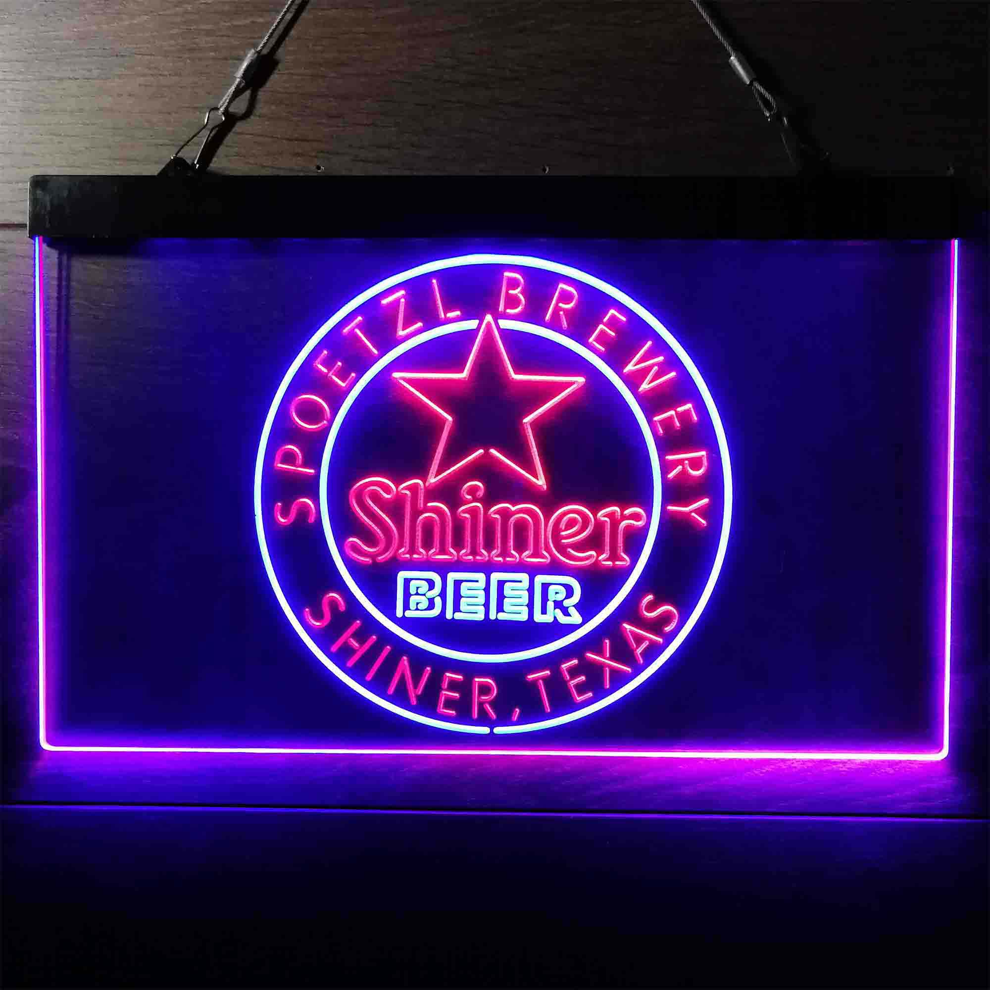 Shiner Beer Star Neon LED Sign