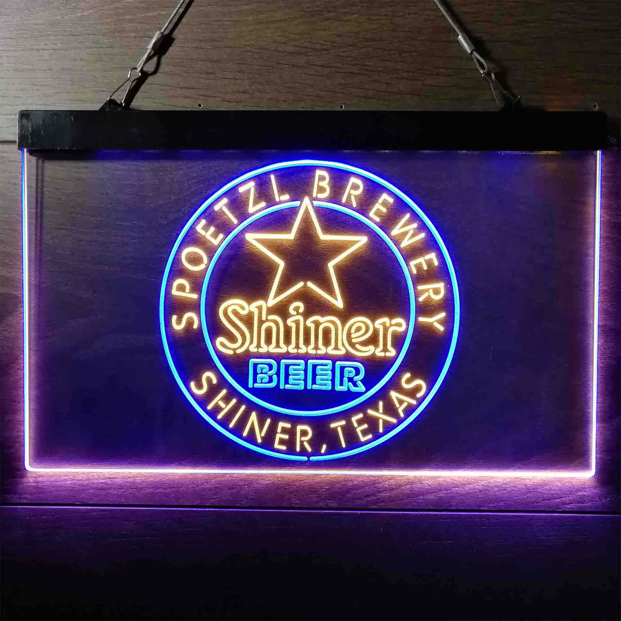 Shiner Beer Star Neon LED Sign