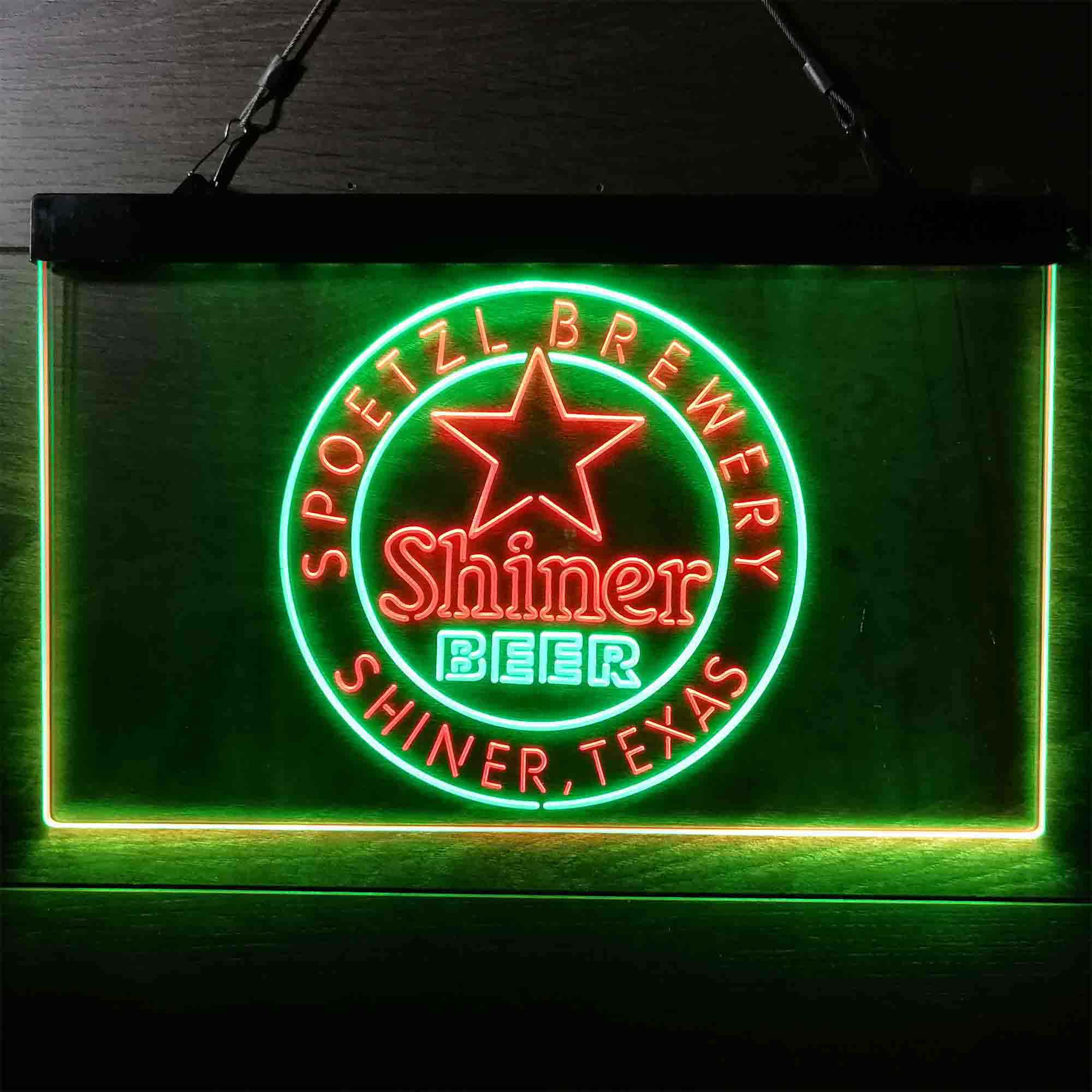 Shiner Beer Star Neon LED Sign