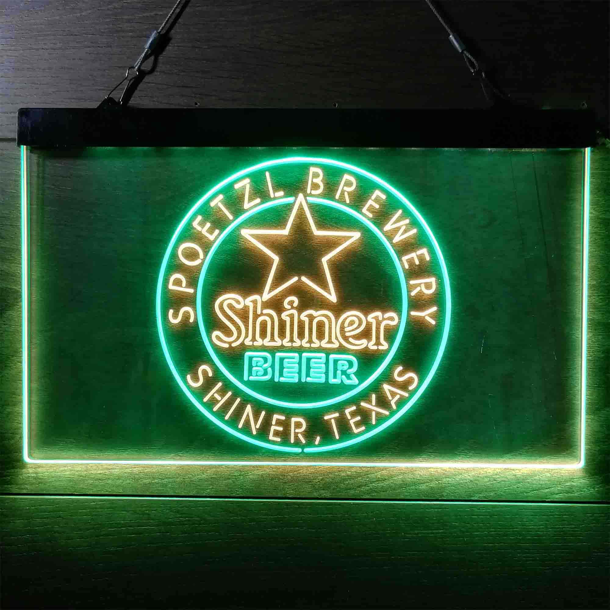 Shiner Beer Star Neon LED Sign