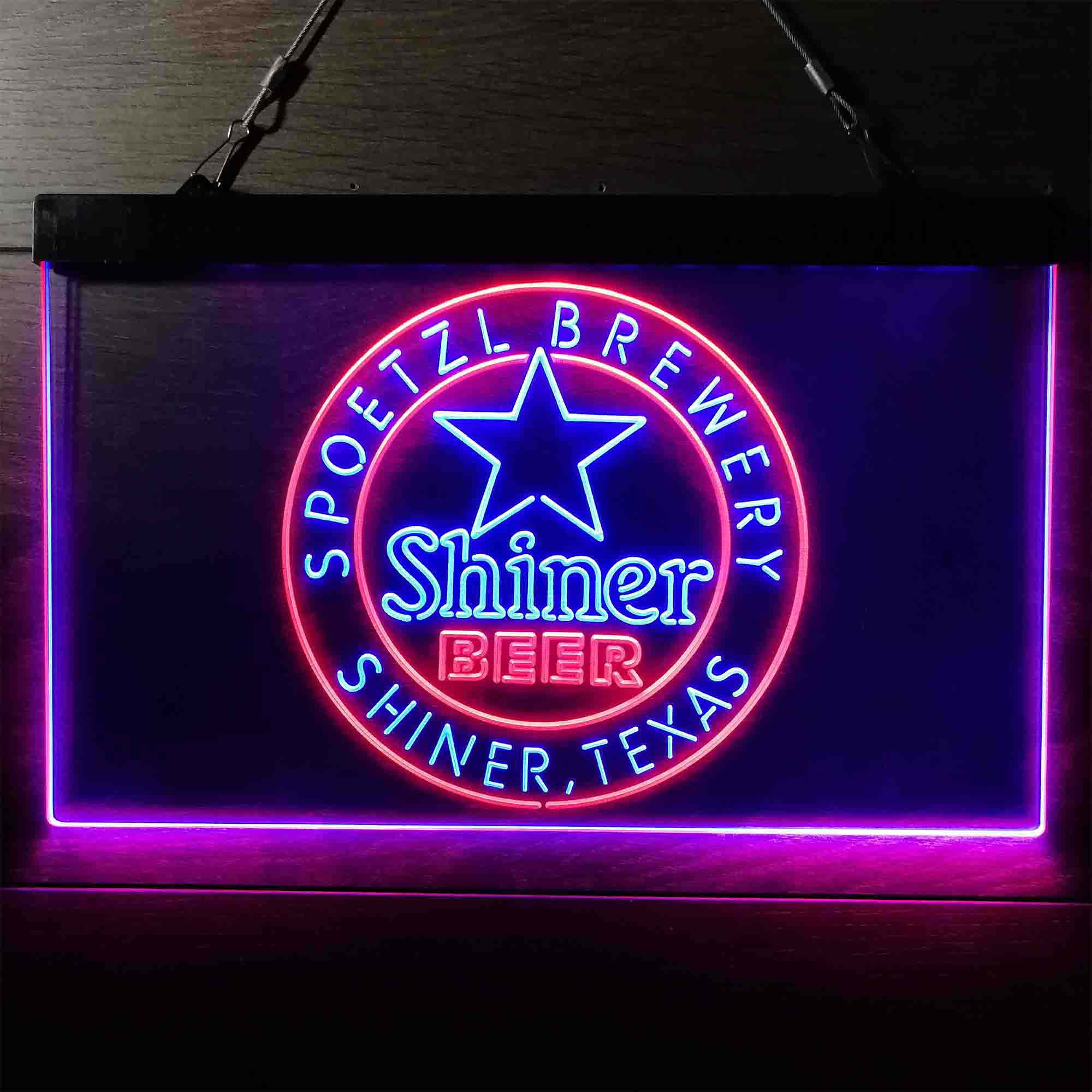 Shiner Beer Star Neon LED Sign