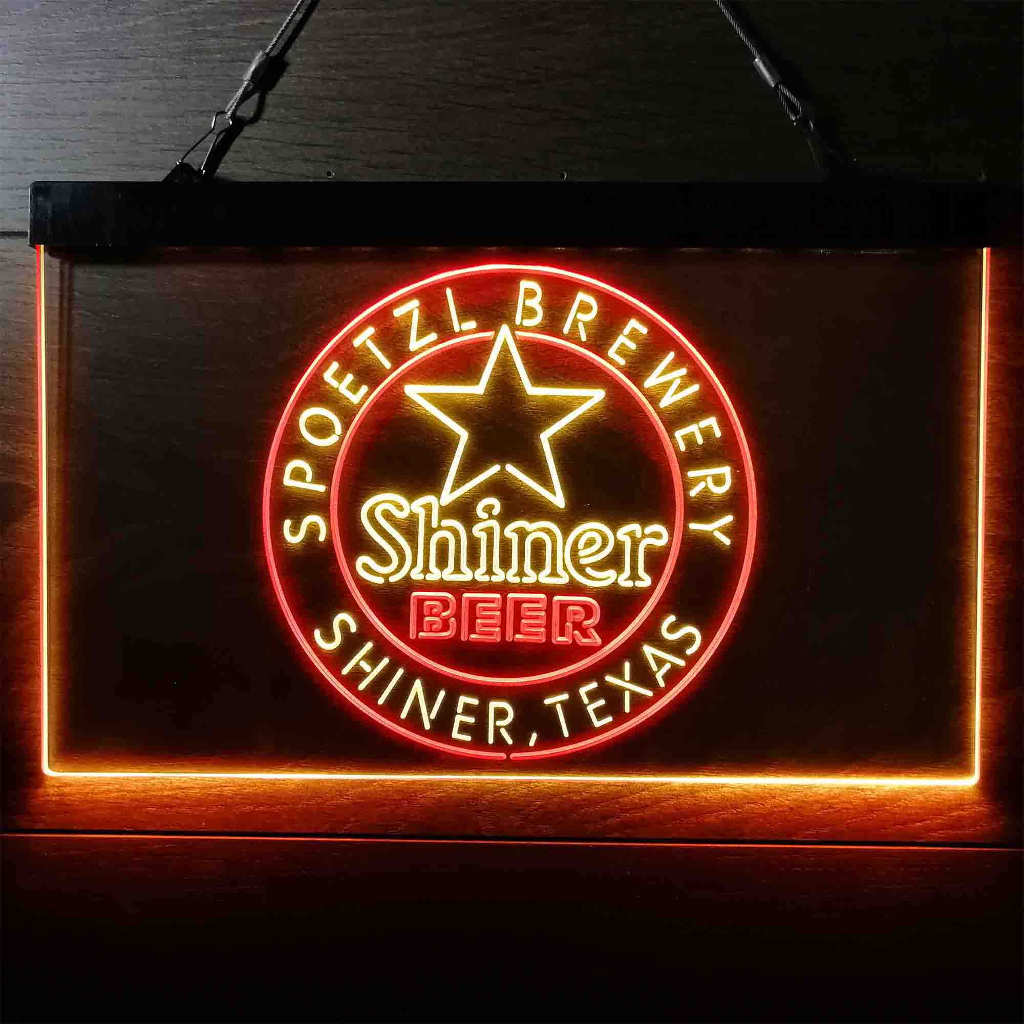 Shiner Beer Star Neon LED Sign