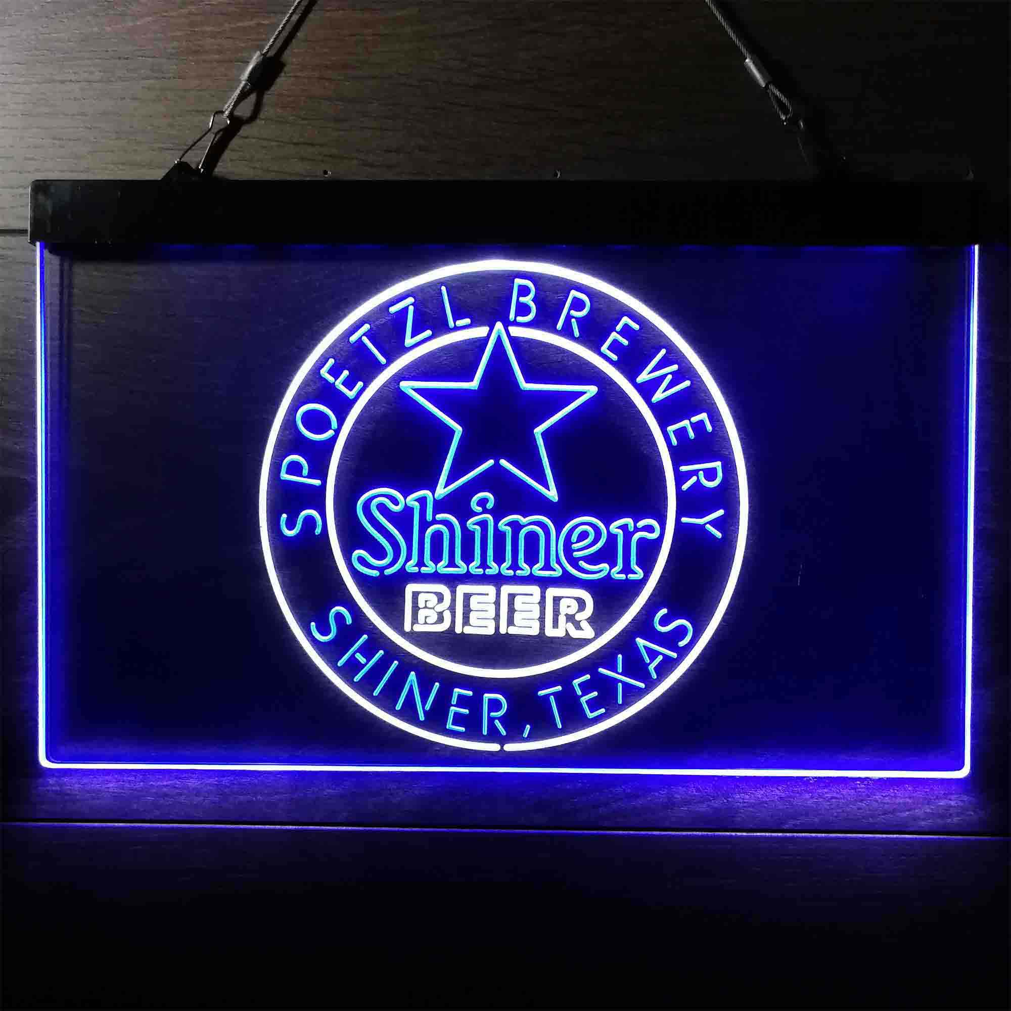 Shiner Beer Star Neon LED Sign