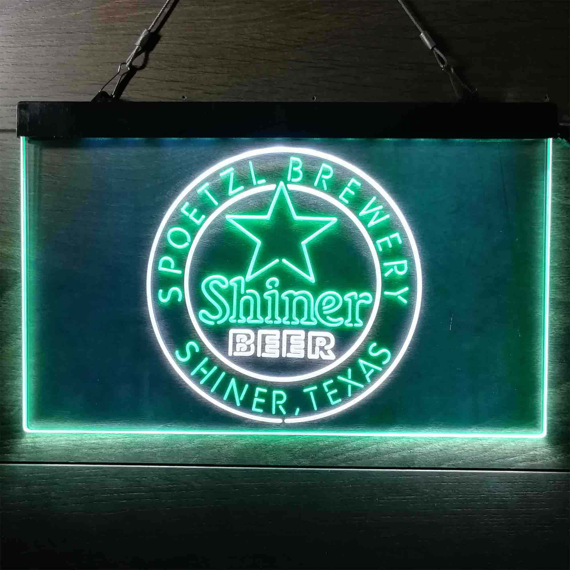 Shiner Beer Star Neon LED Sign