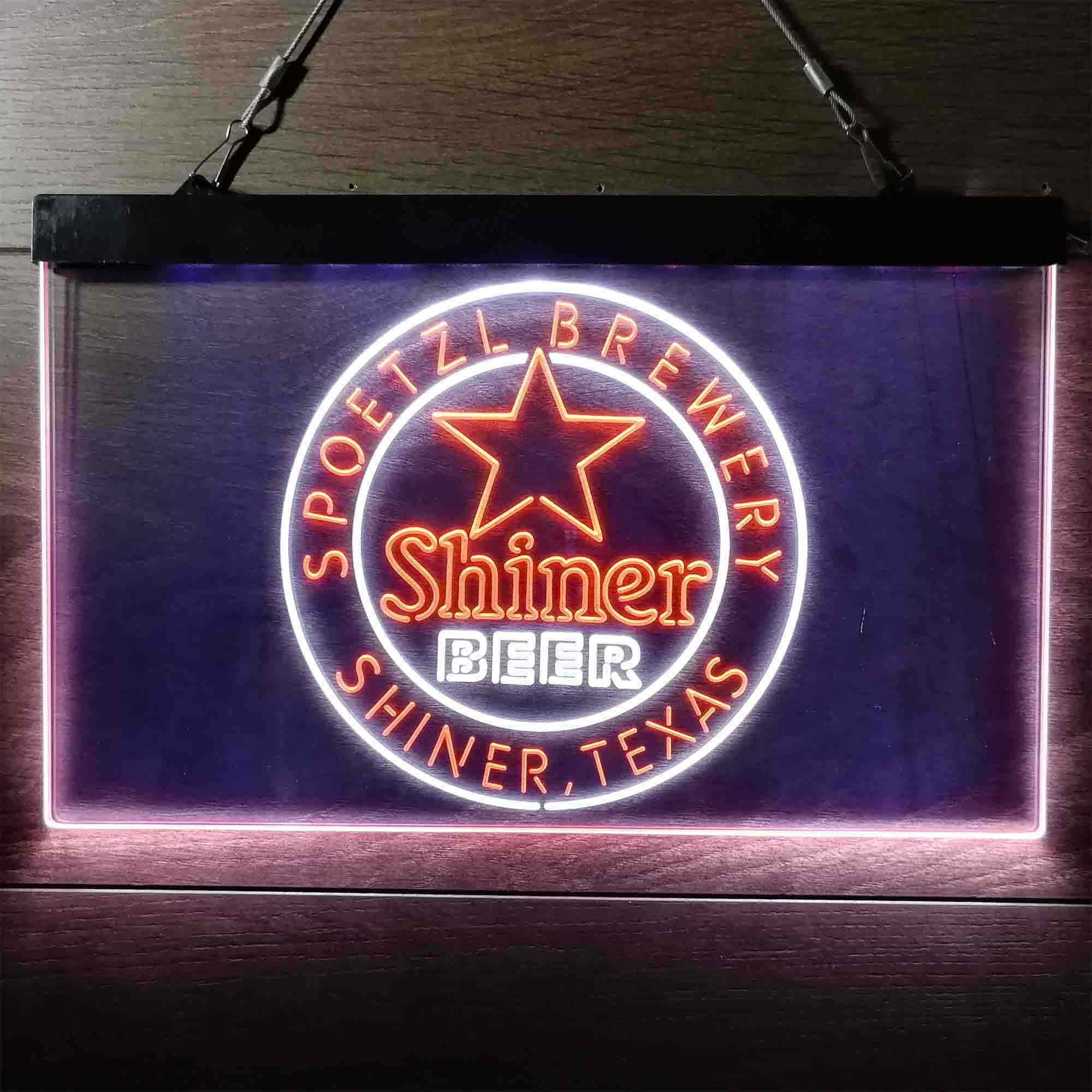 Shiner Beer Star Neon LED Sign