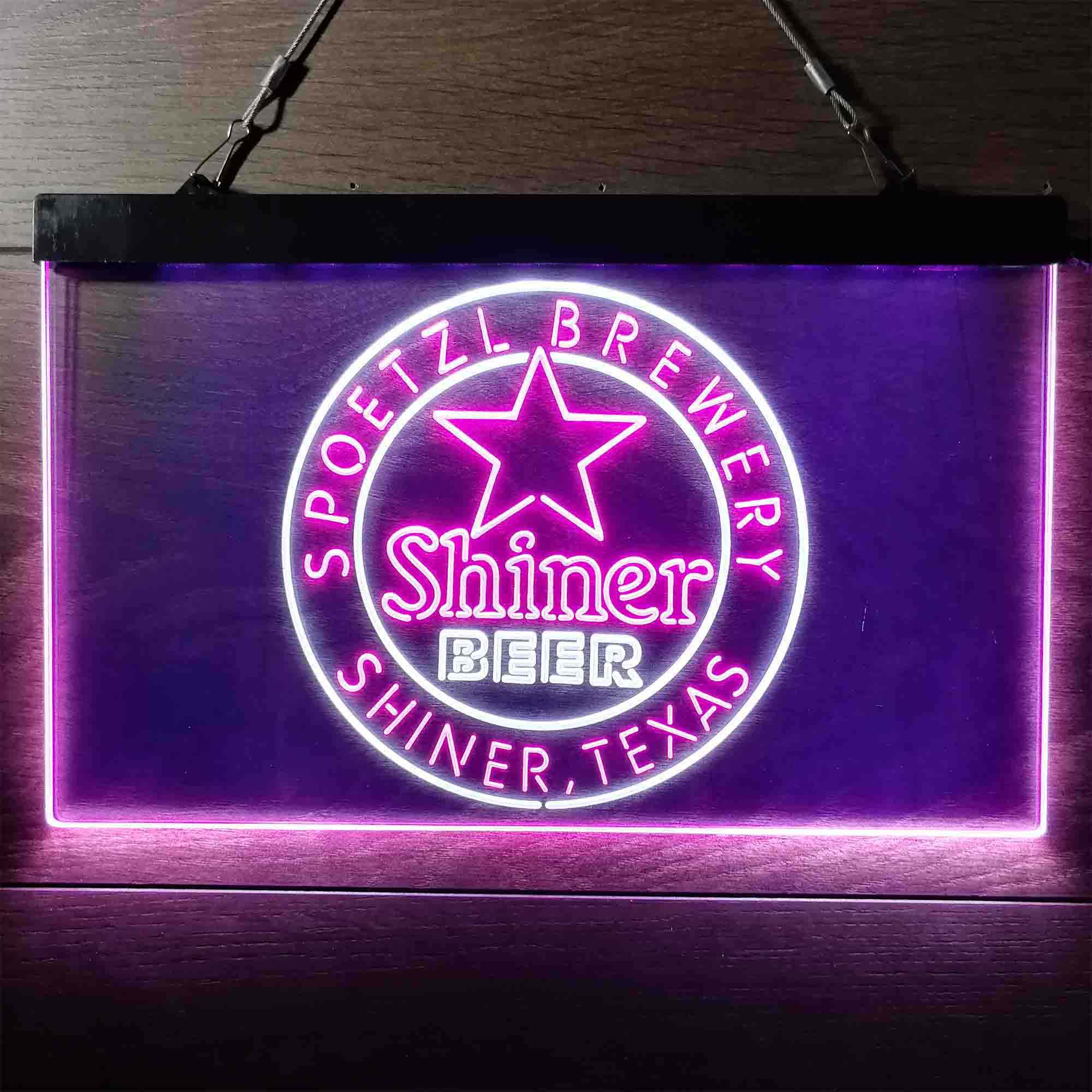 Shiner Beer Star Neon LED Sign