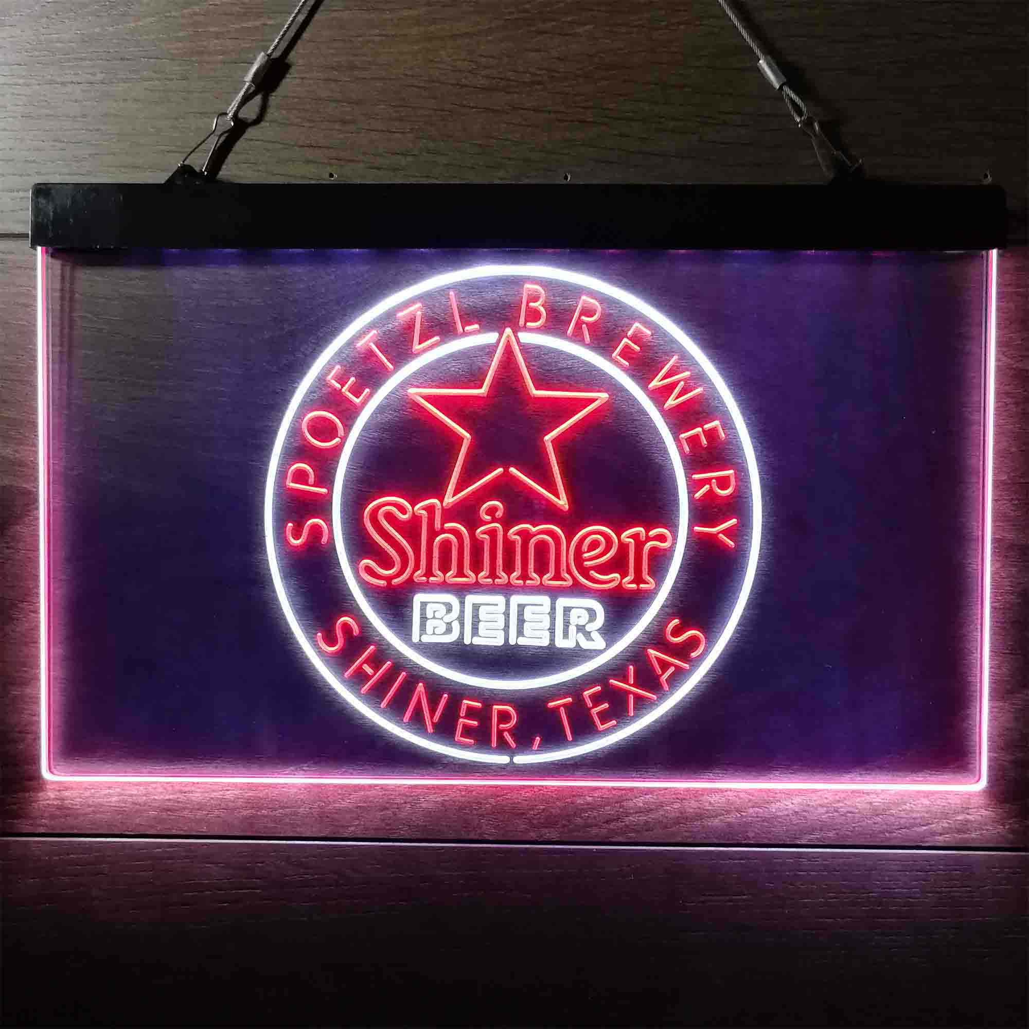 Shiner Beer Star Neon LED Sign