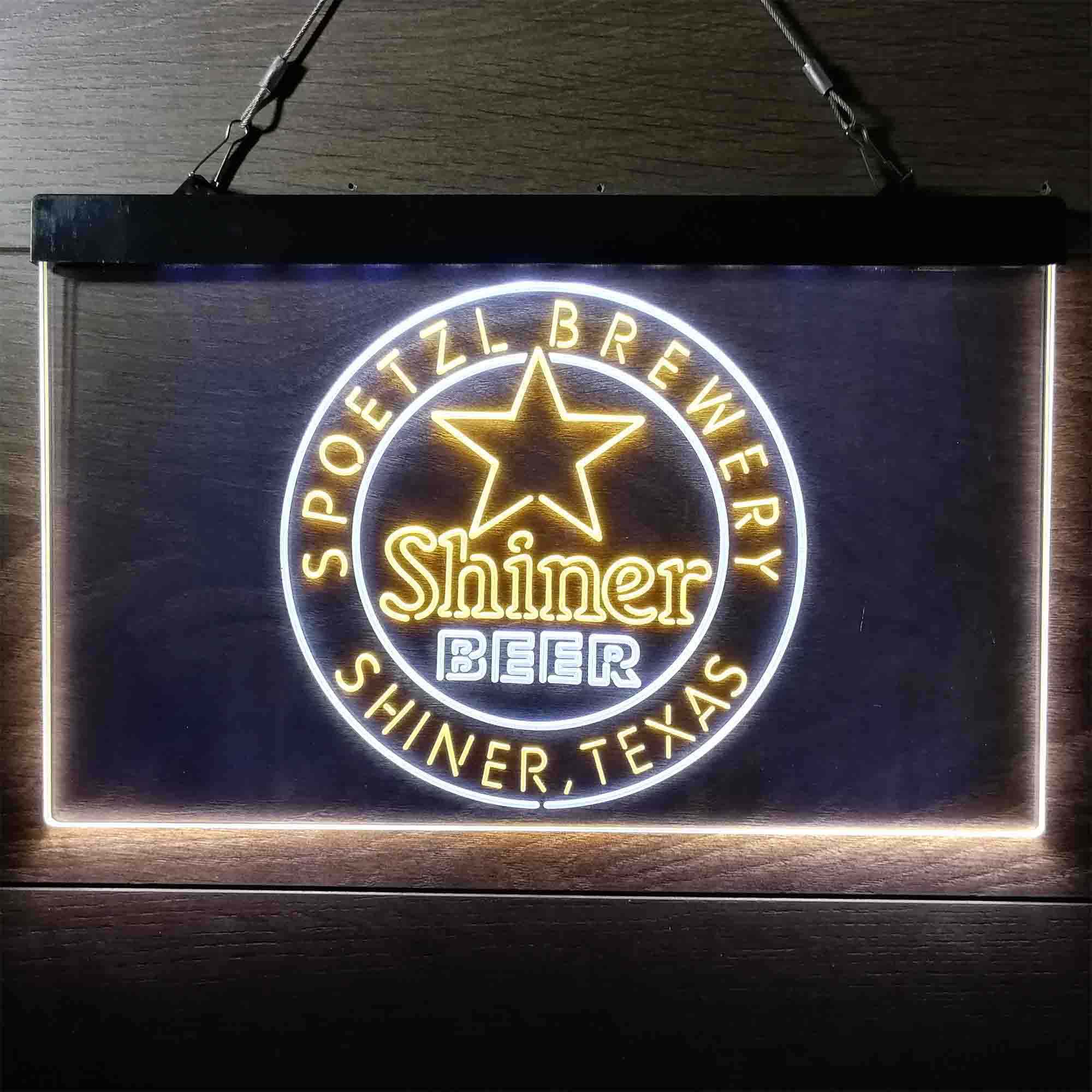 Shiner Beer Star Neon LED Sign