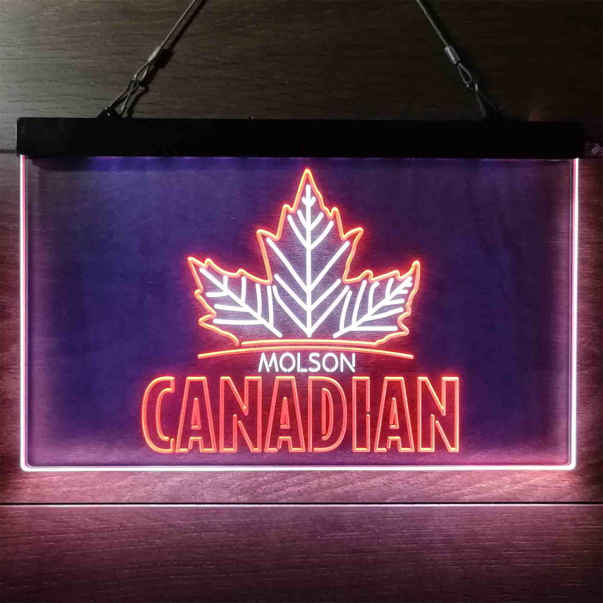 Canadian Molson Maple Leaf Neon LED Sign
