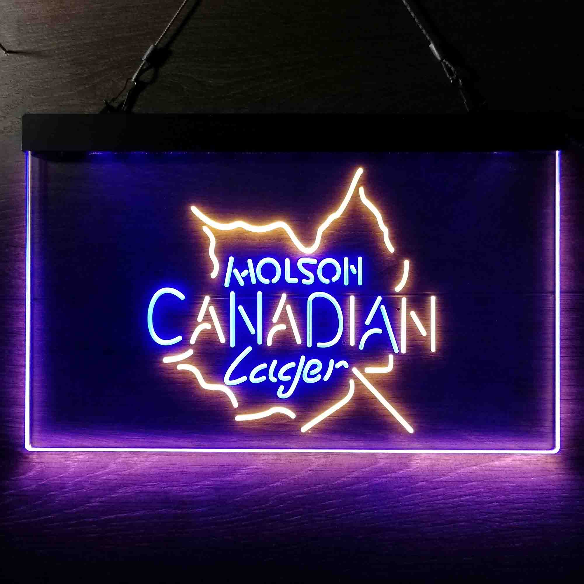 Molson Canadian Maple Leaf Lager Neon LED Sign