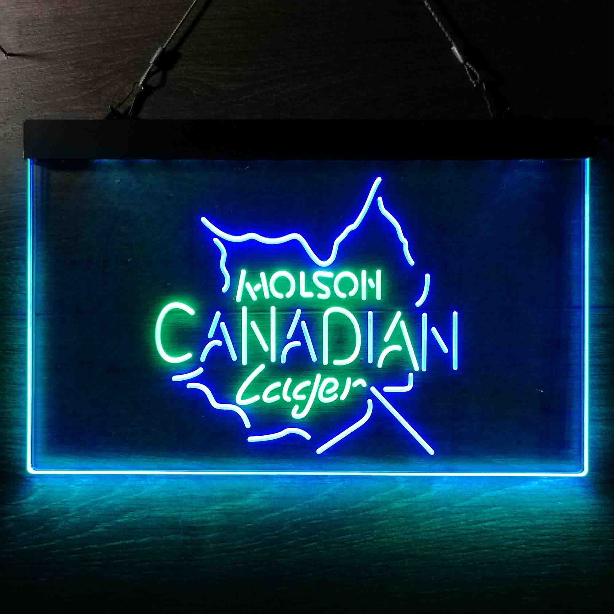 Molson Canadian Maple Leaf Lager Neon LED Sign