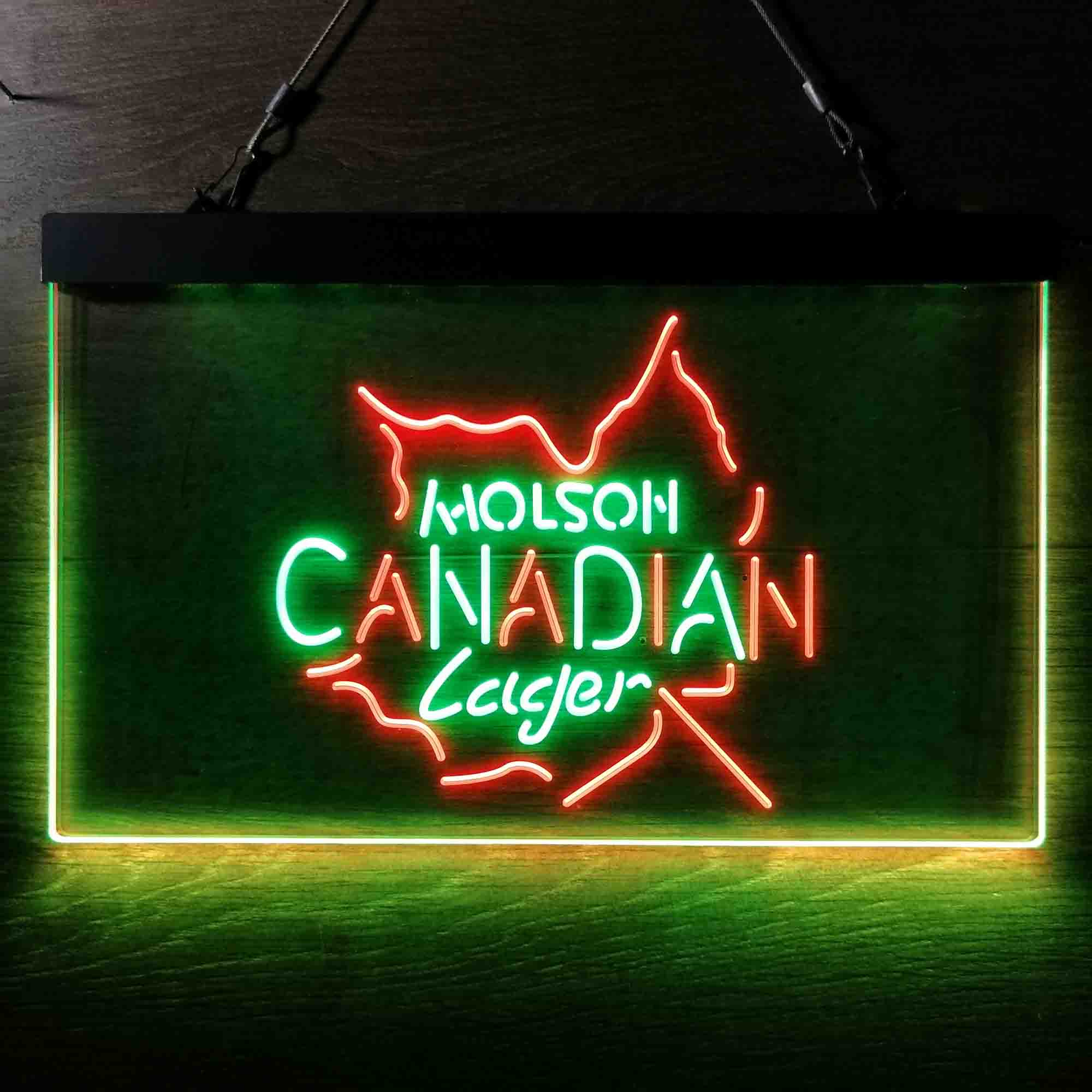 Molson Canadian Maple Leaf Lager Neon LED Sign