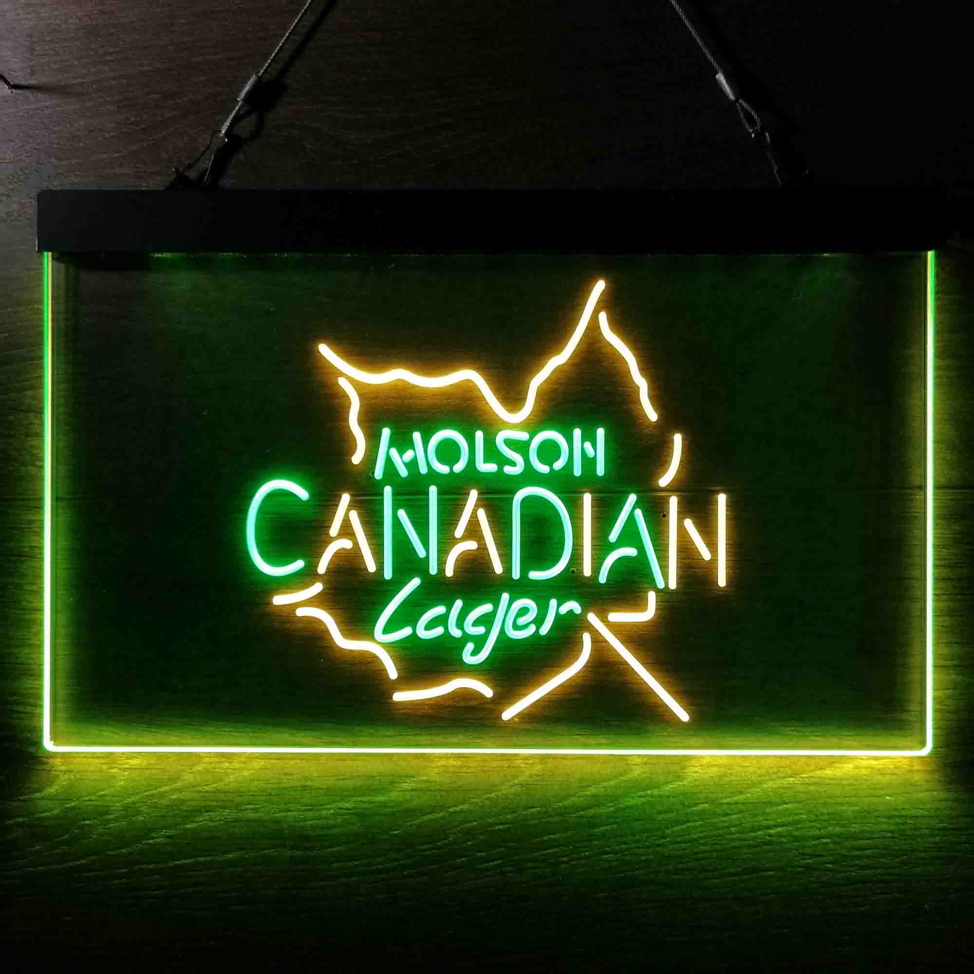 Molson Canadian Maple Leaf Lager Neon LED Sign