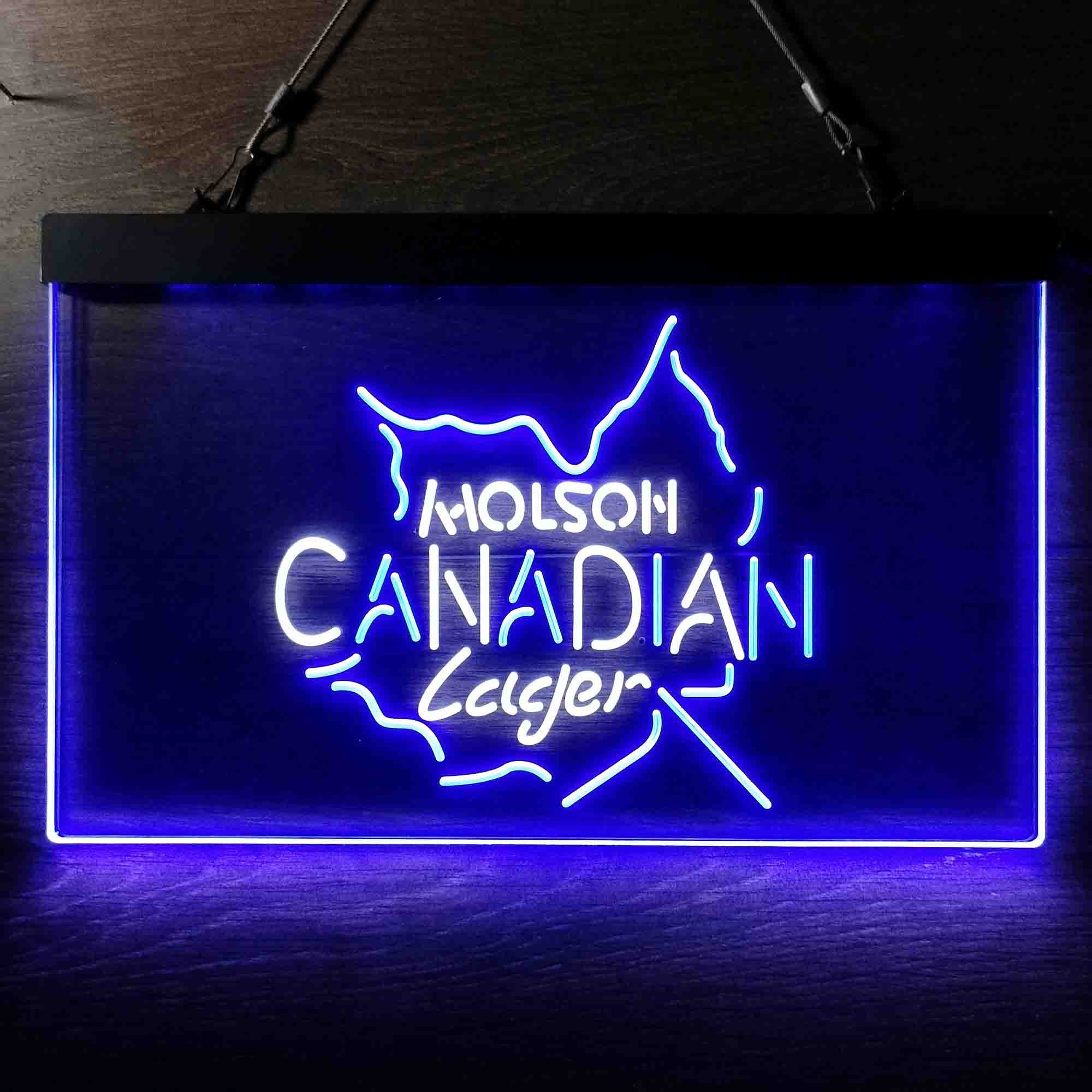 Molson Canadian Maple Leaf Lager Neon LED Sign