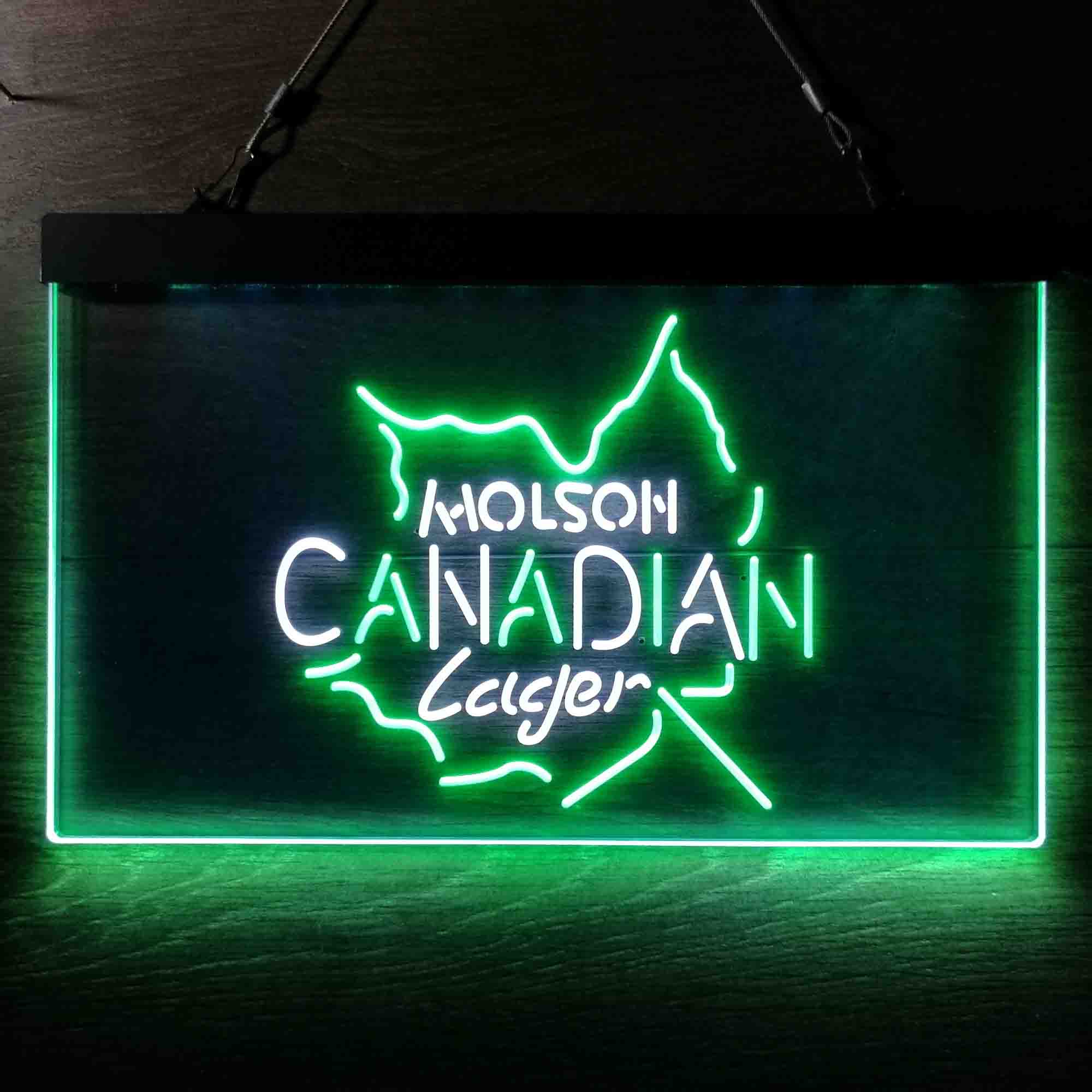 Molson Canadian Maple Leaf Lager Neon LED Sign