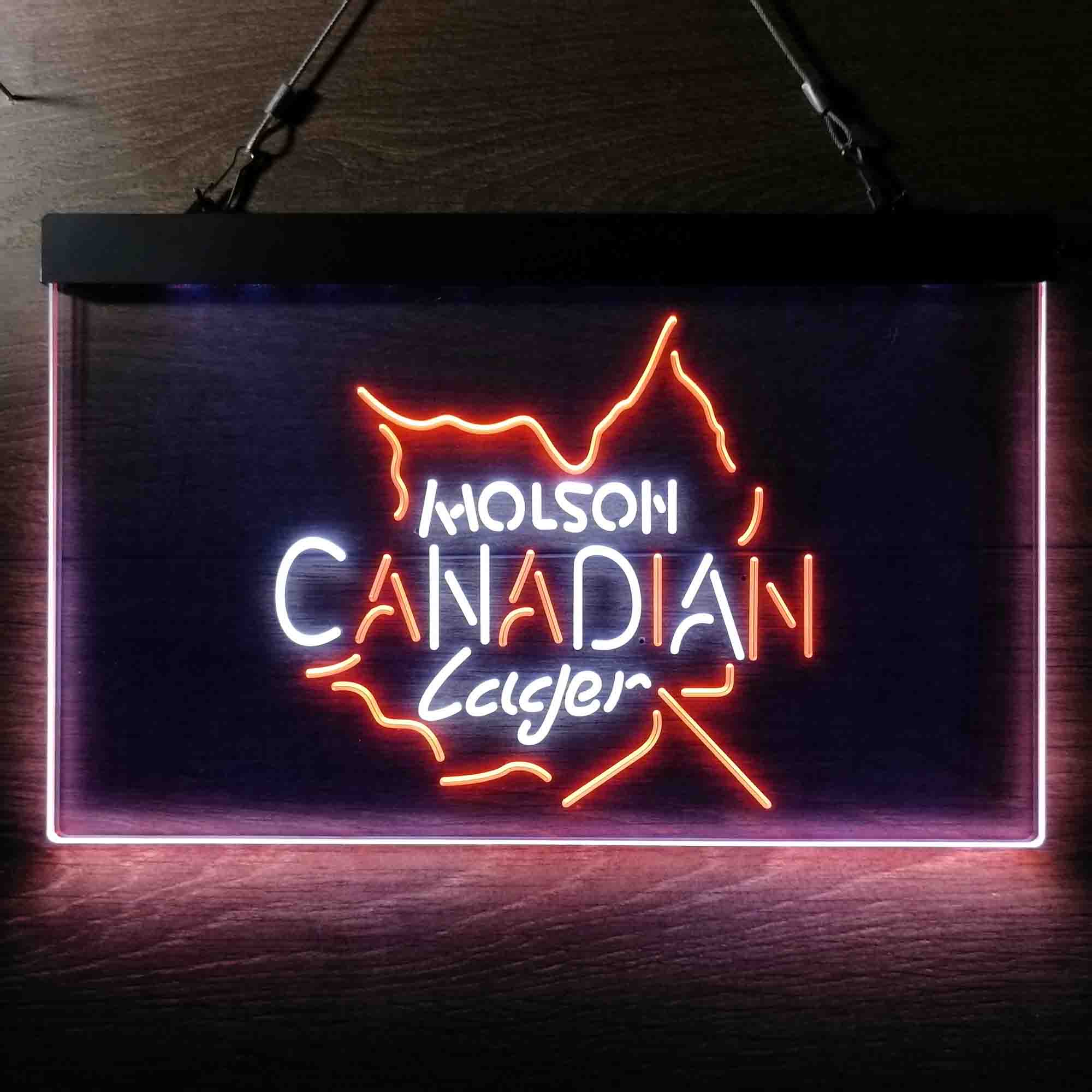 Molson Canadian Maple Leaf Lager Neon LED Sign