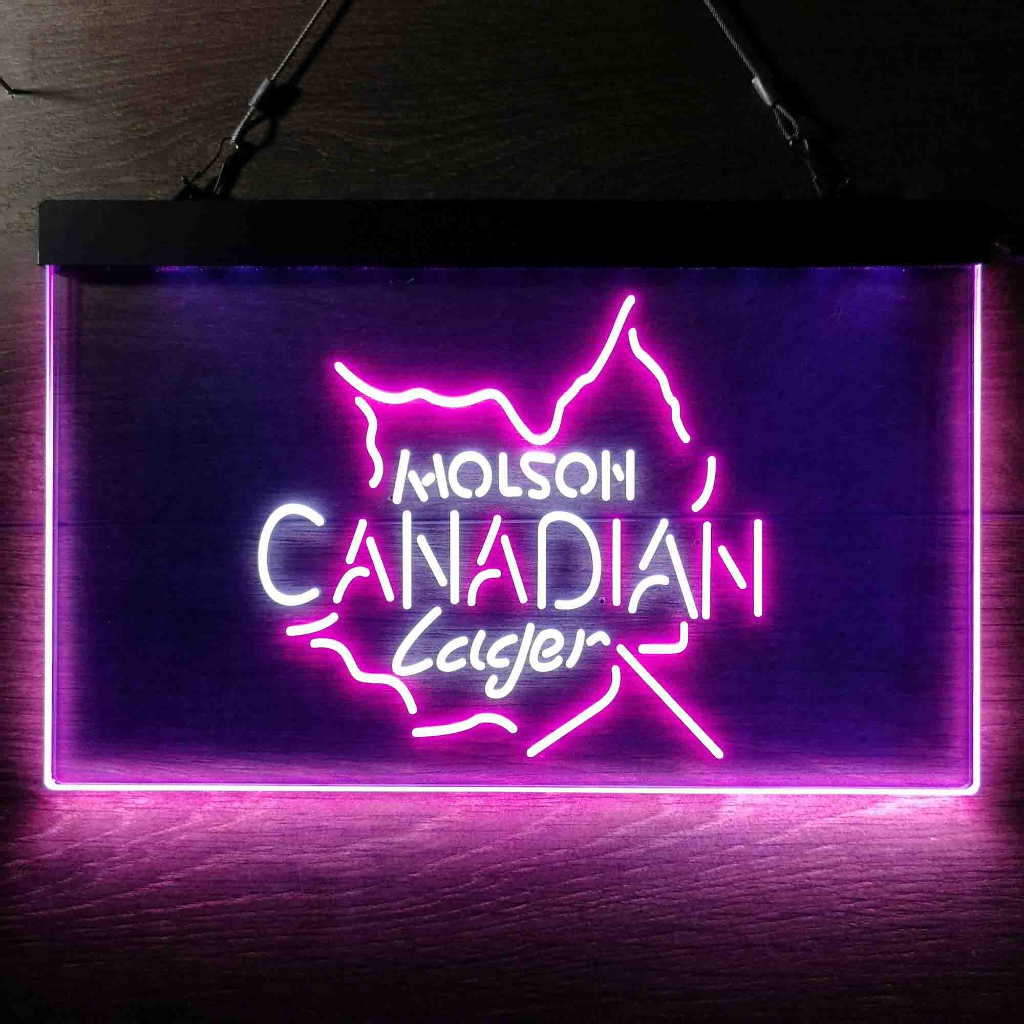 Molson Canadian Maple Leaf Lager Neon LED Sign