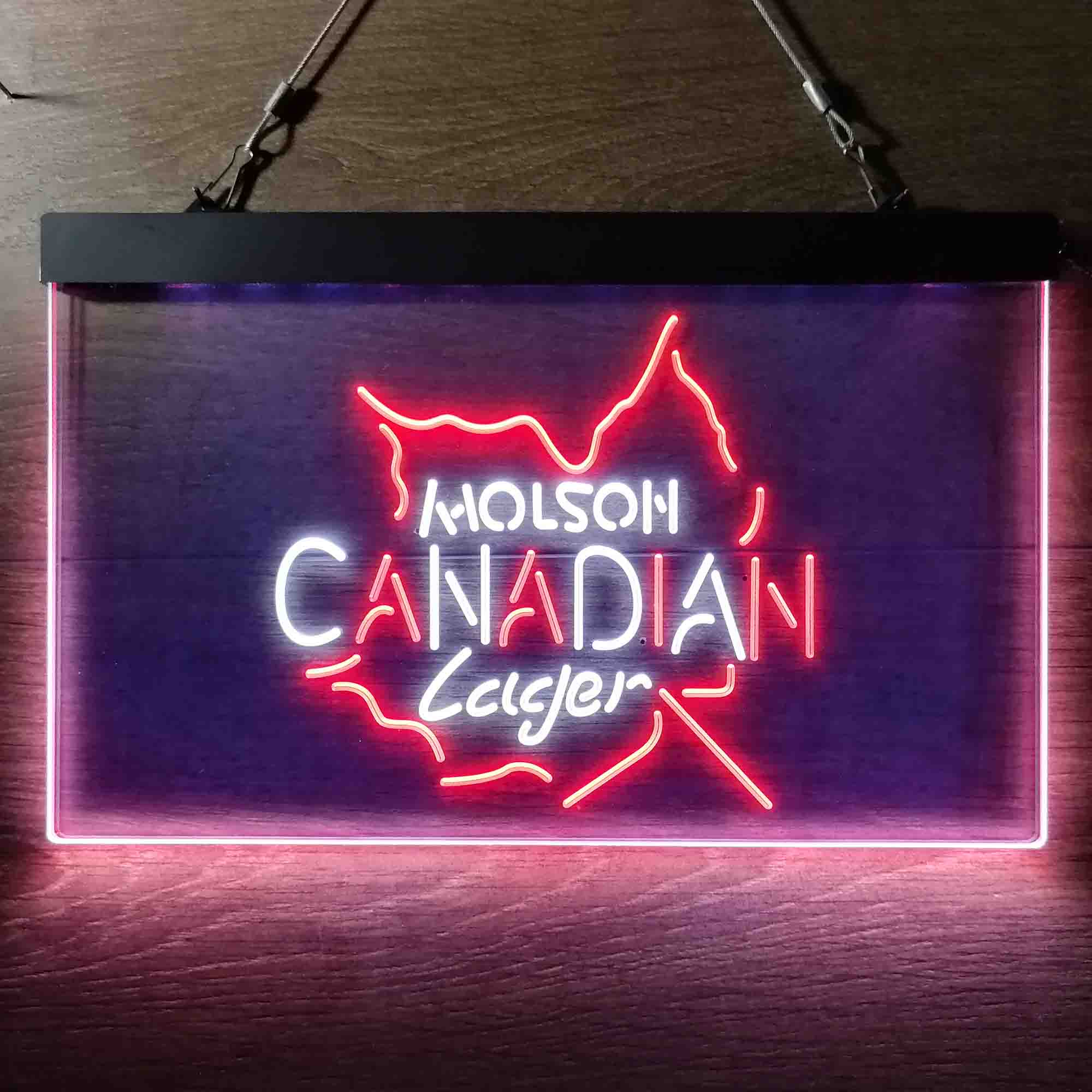 Molson Canadian Maple Leaf Lager Neon LED Sign