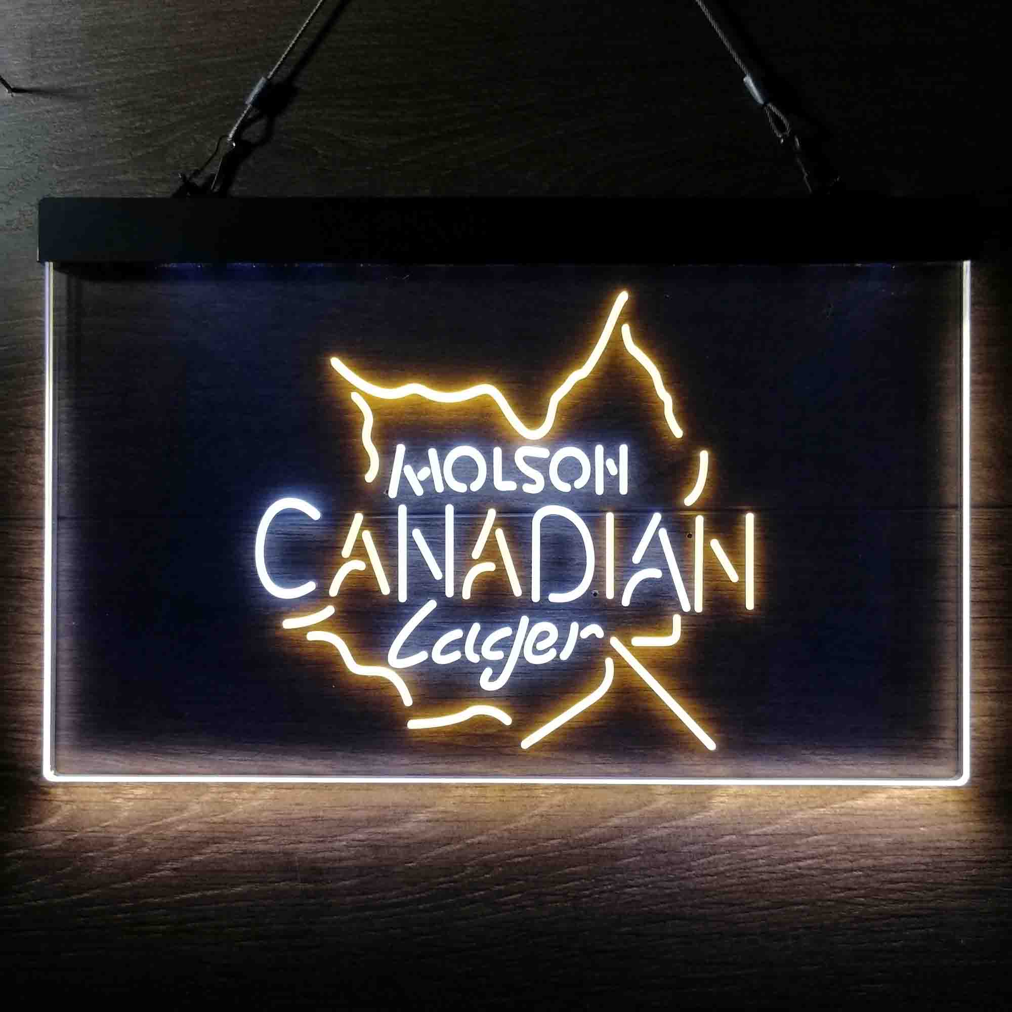 Molson Canadian Maple Leaf Lager Neon LED Sign