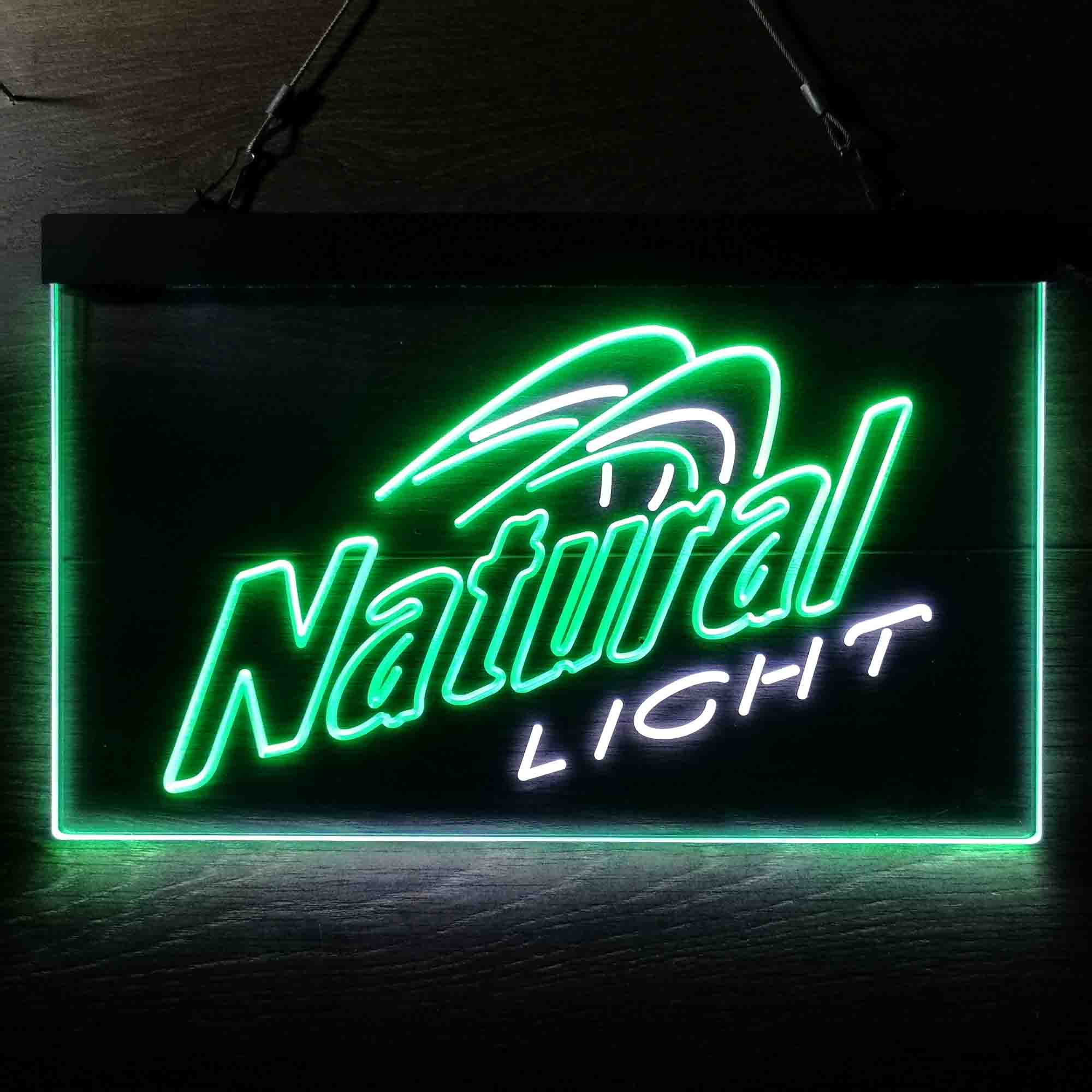 Natural Light Slanted Neon LED Sign