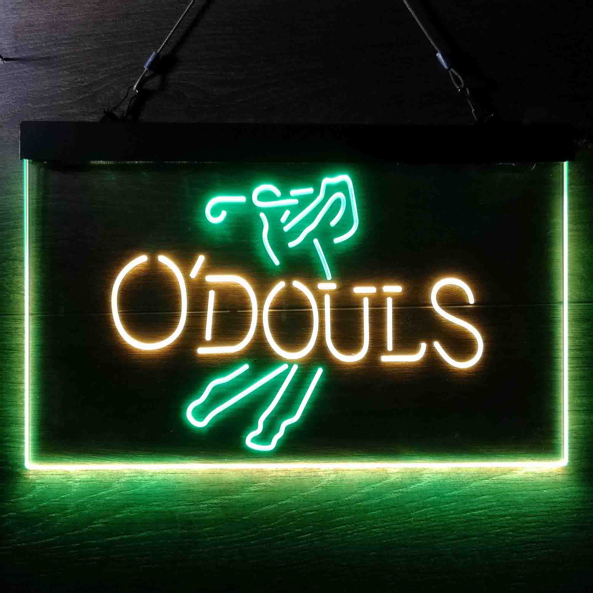 O'Doul's Beer Golfer Neon LED Sign