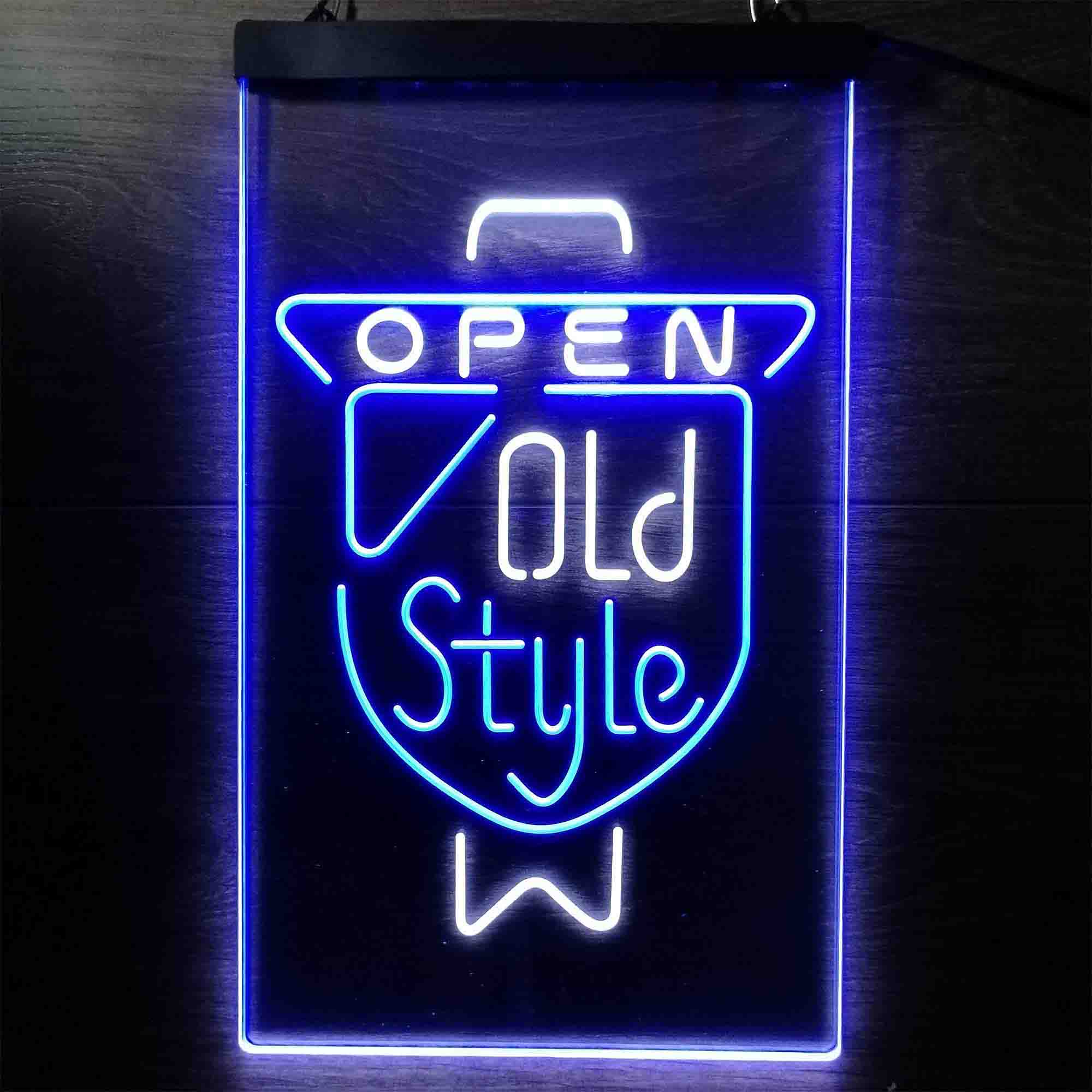 Old Style Beer Open Neon Sign - LED LAB CAVE