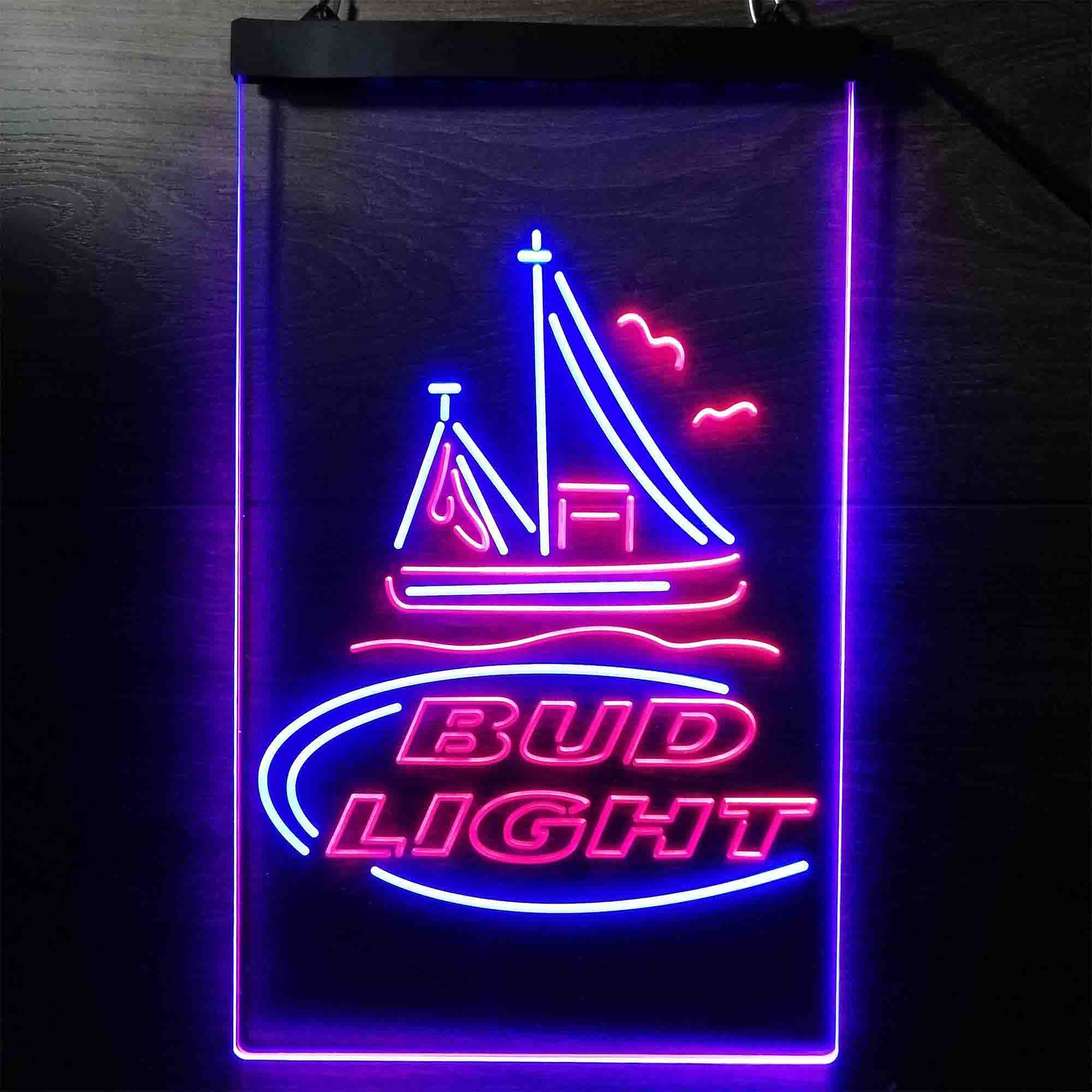 Bud Light Sail Boat Neon LED Sign