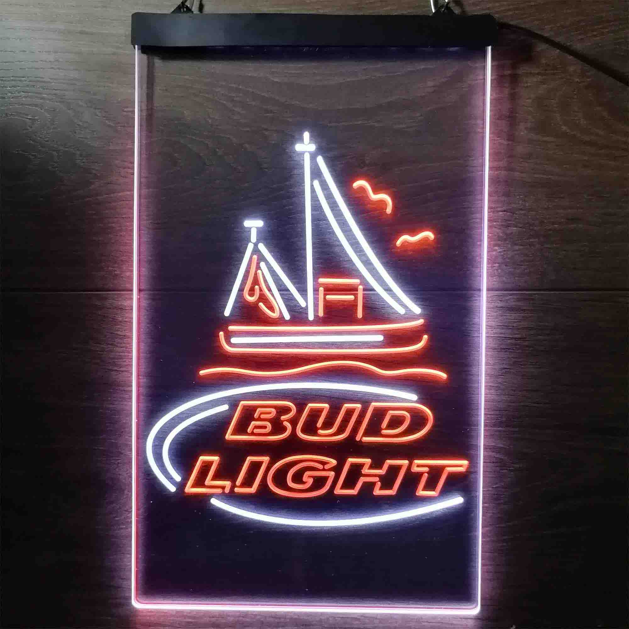 Bud Light Sail Boat Neon LED Sign