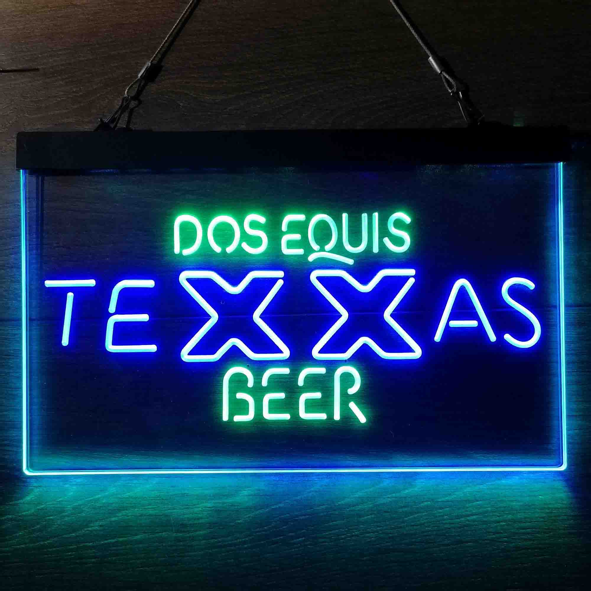 Dos Equis Texas Beer Neon LED Sign