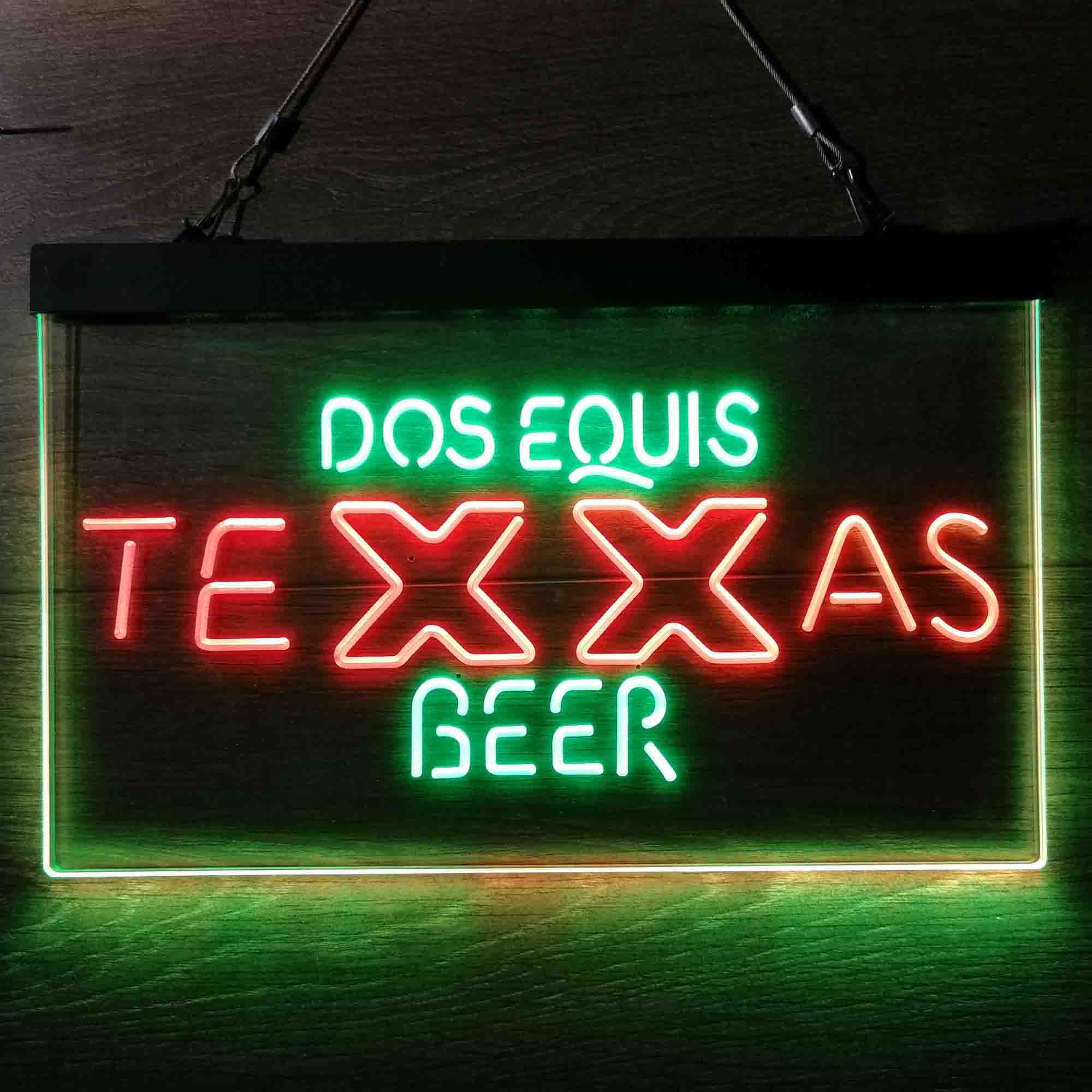 Dos Equis Texas Beer Neon LED Sign