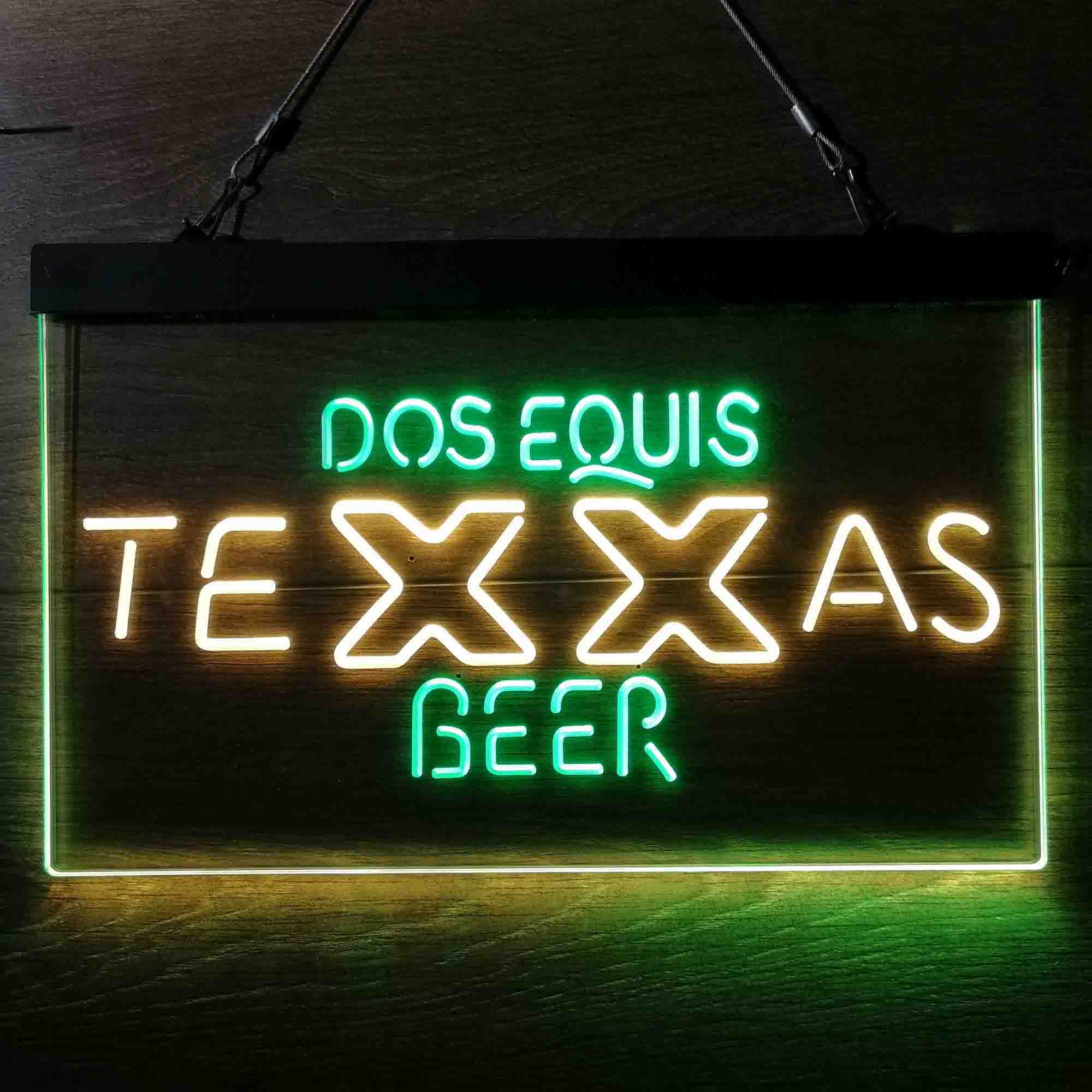 Dos Equis Texas Beer Neon LED Sign