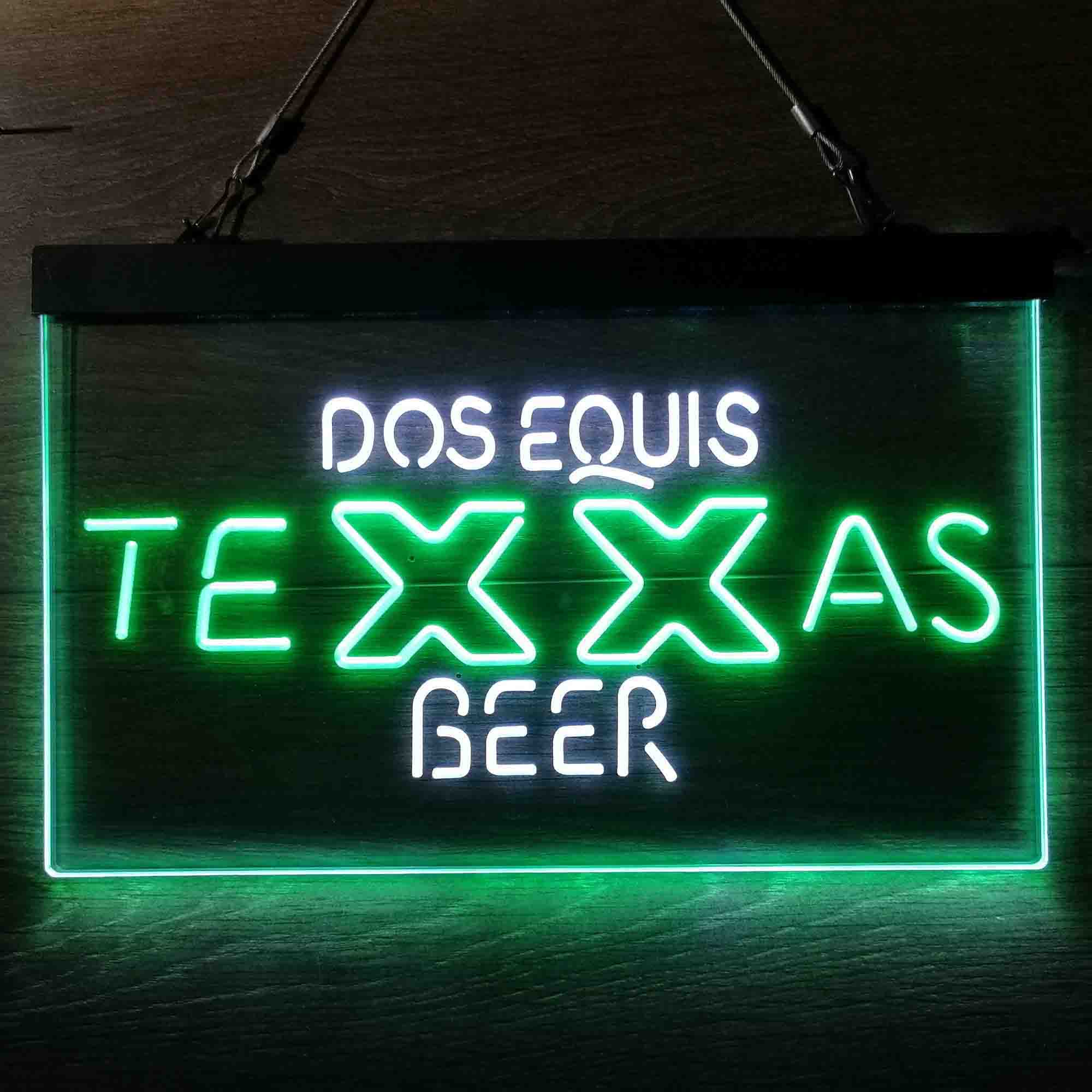 Dos Equis Texas Beer Neon LED Sign