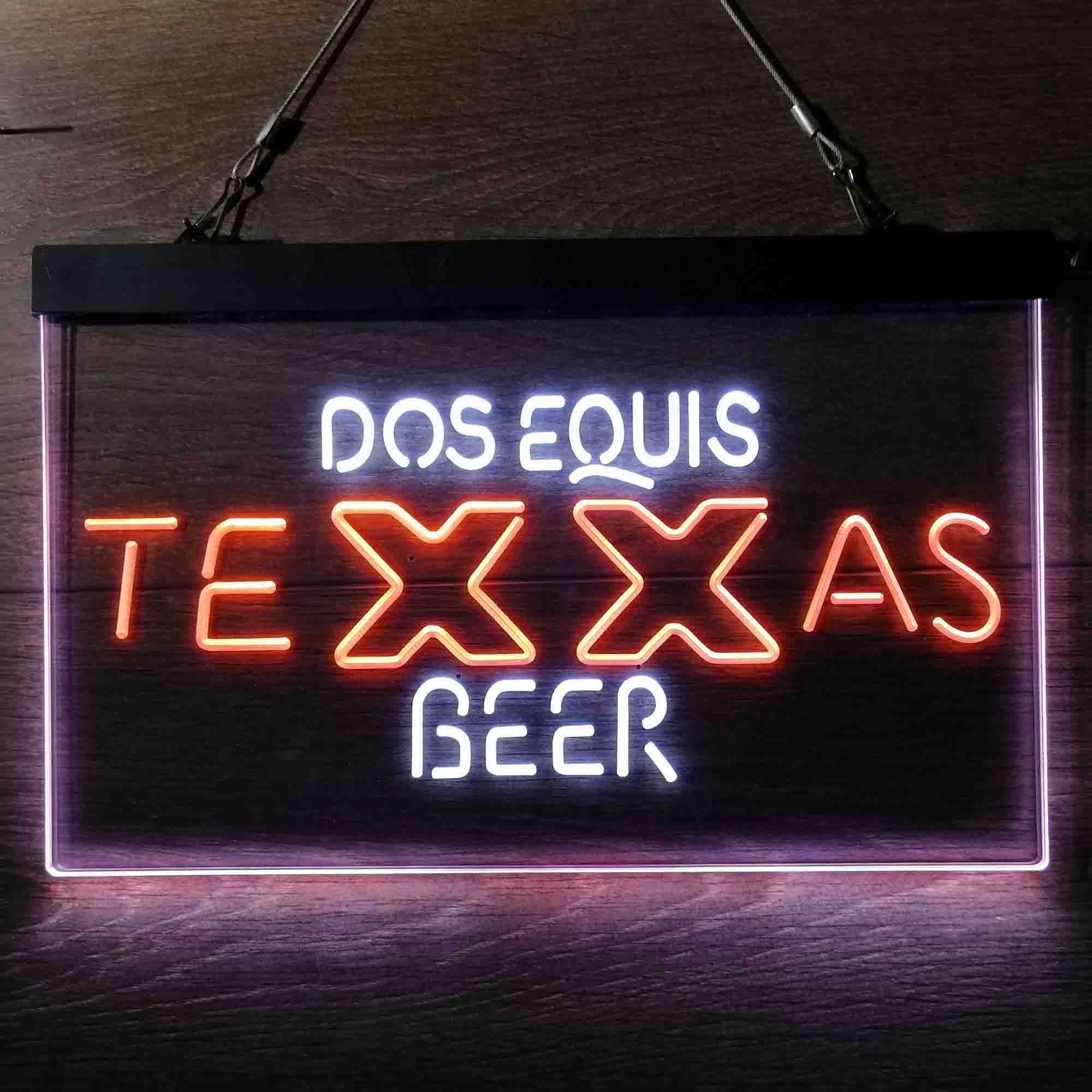 Dos Equis Texas Beer Neon LED Sign