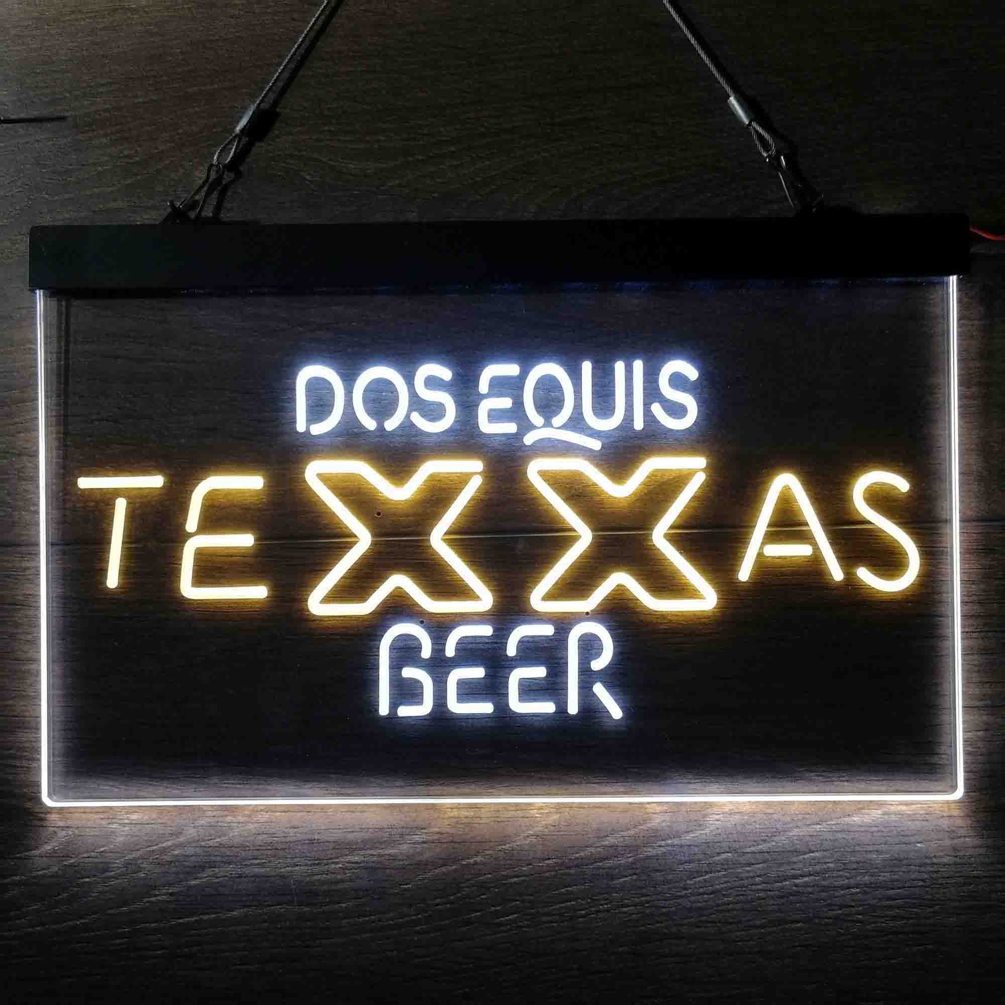 Dos Equis Texas Beer Neon LED Sign