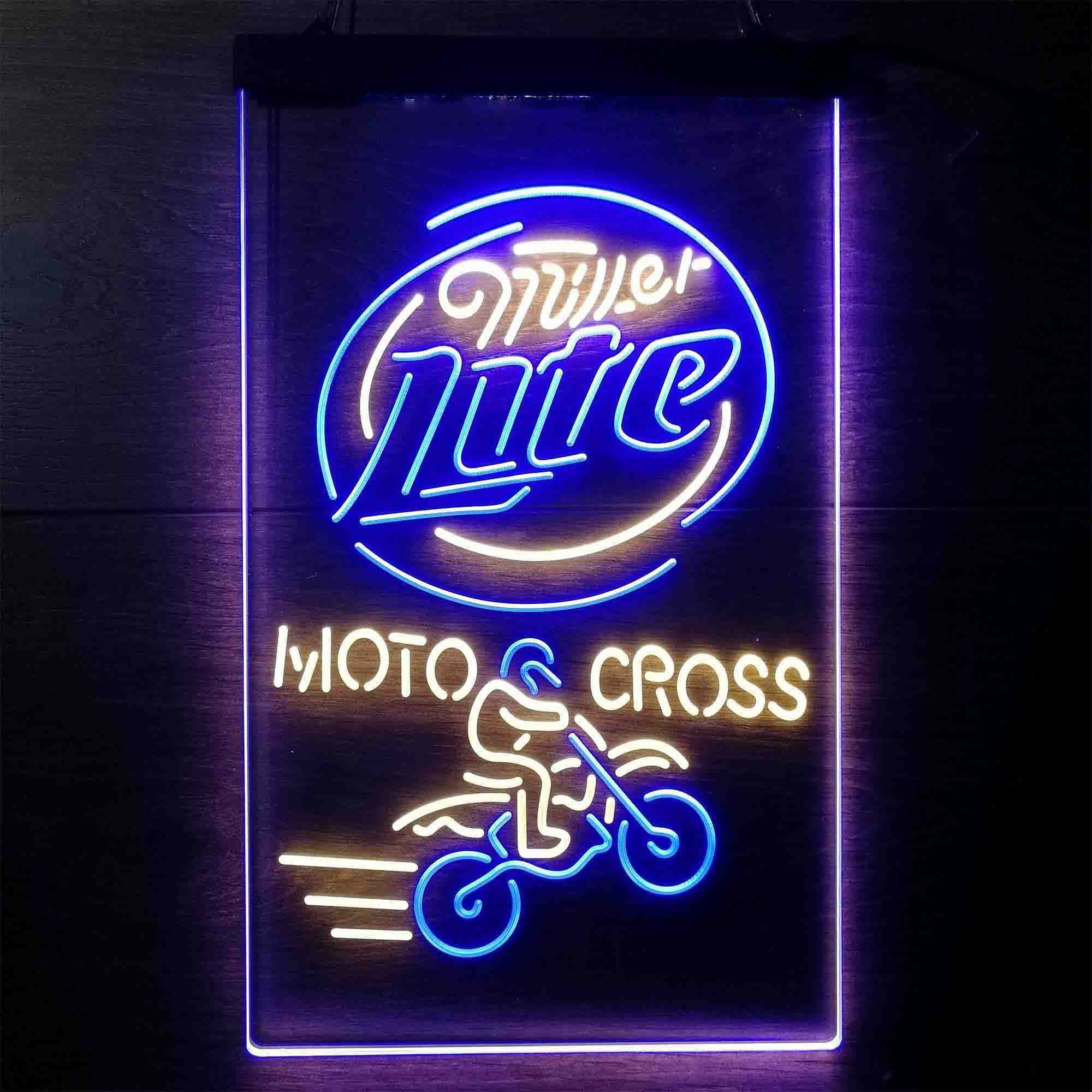 Miller Lite Motocross Neon LED Sign