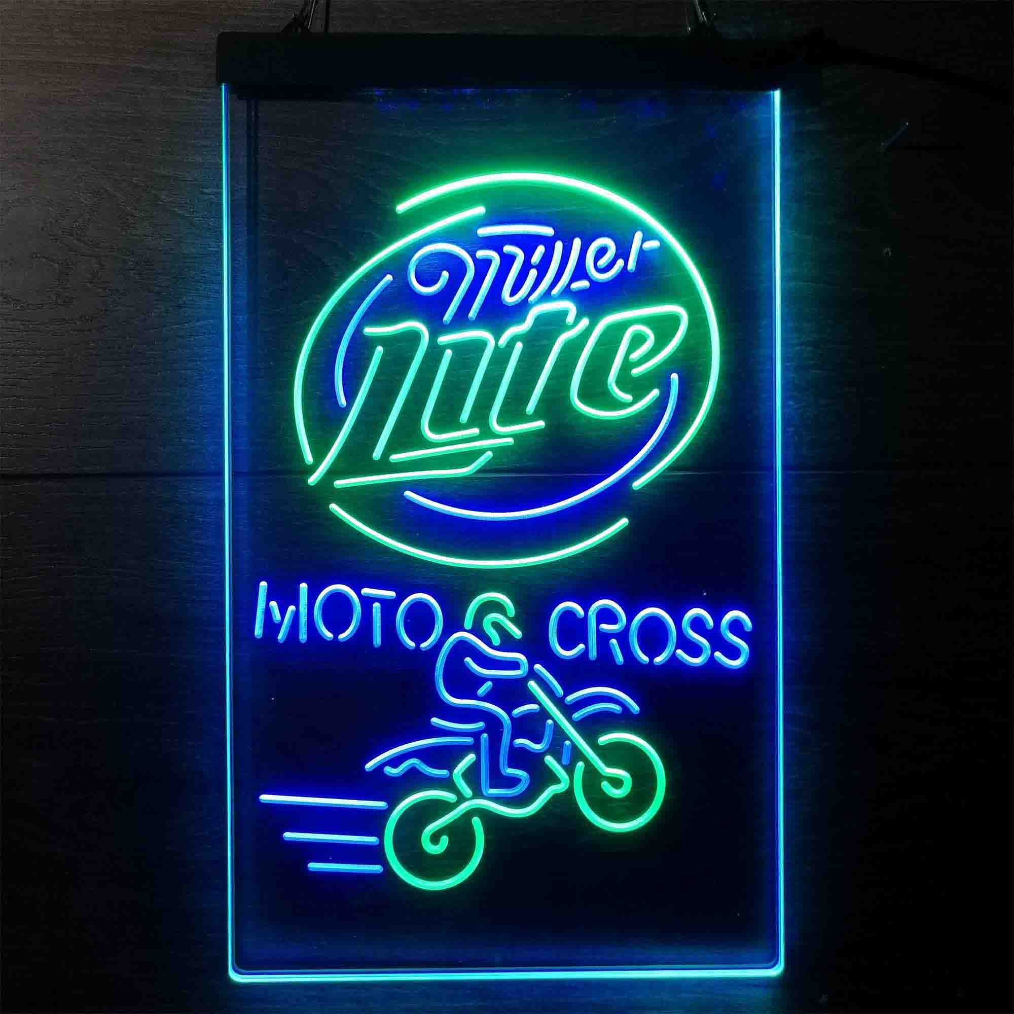 Miller Lite Motocross Neon LED Sign