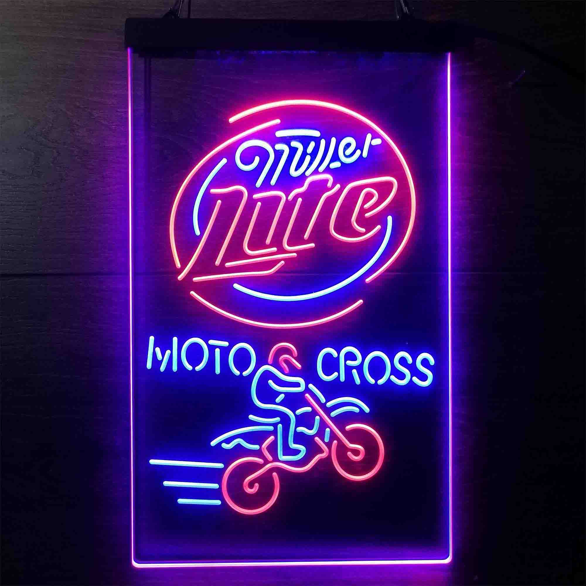 Miller Lite Motocross Neon LED Sign